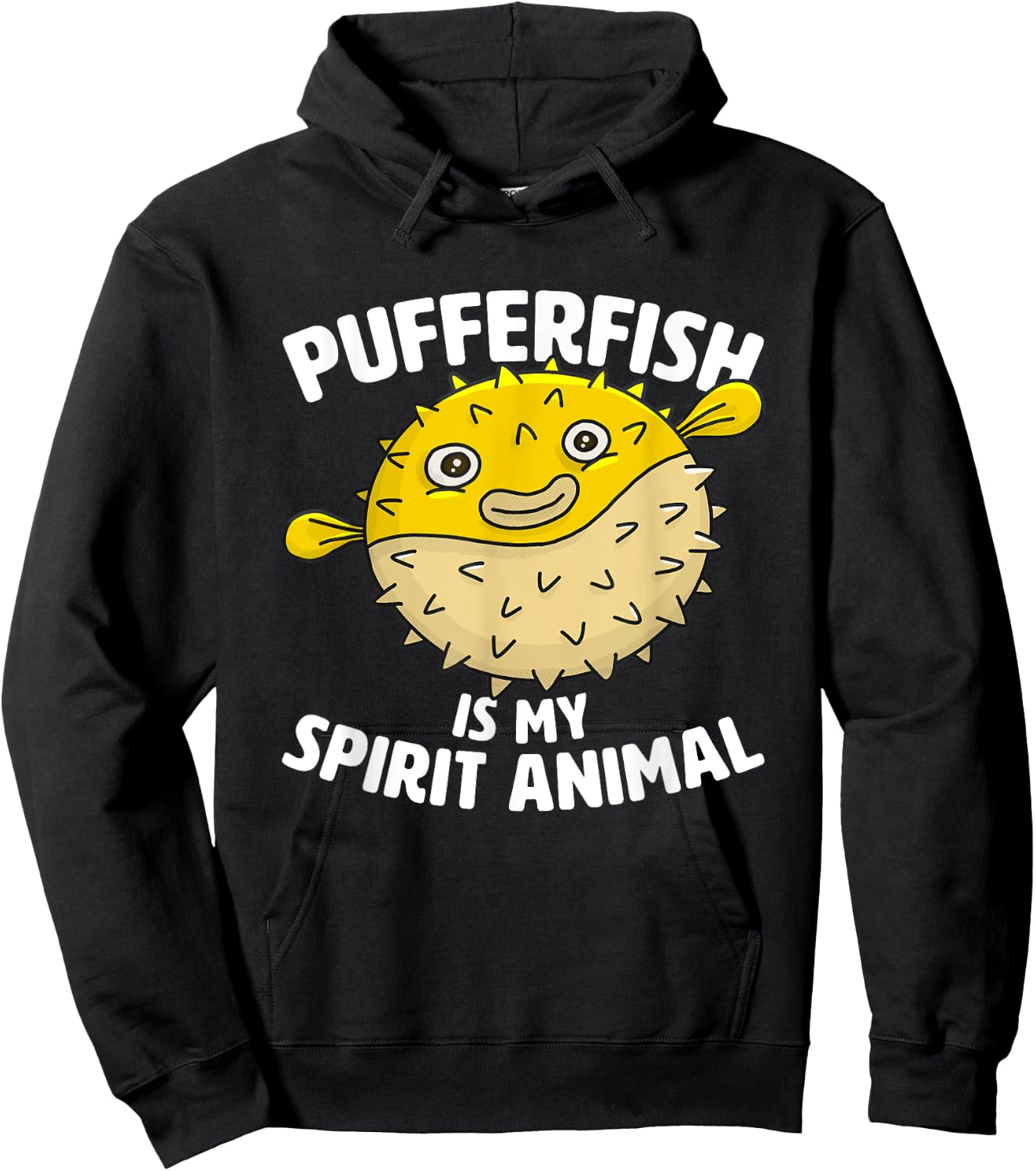 Pufferfish Is My Spirit Animal design - Puffer Fish Party Hoodie - Hoodie | Black