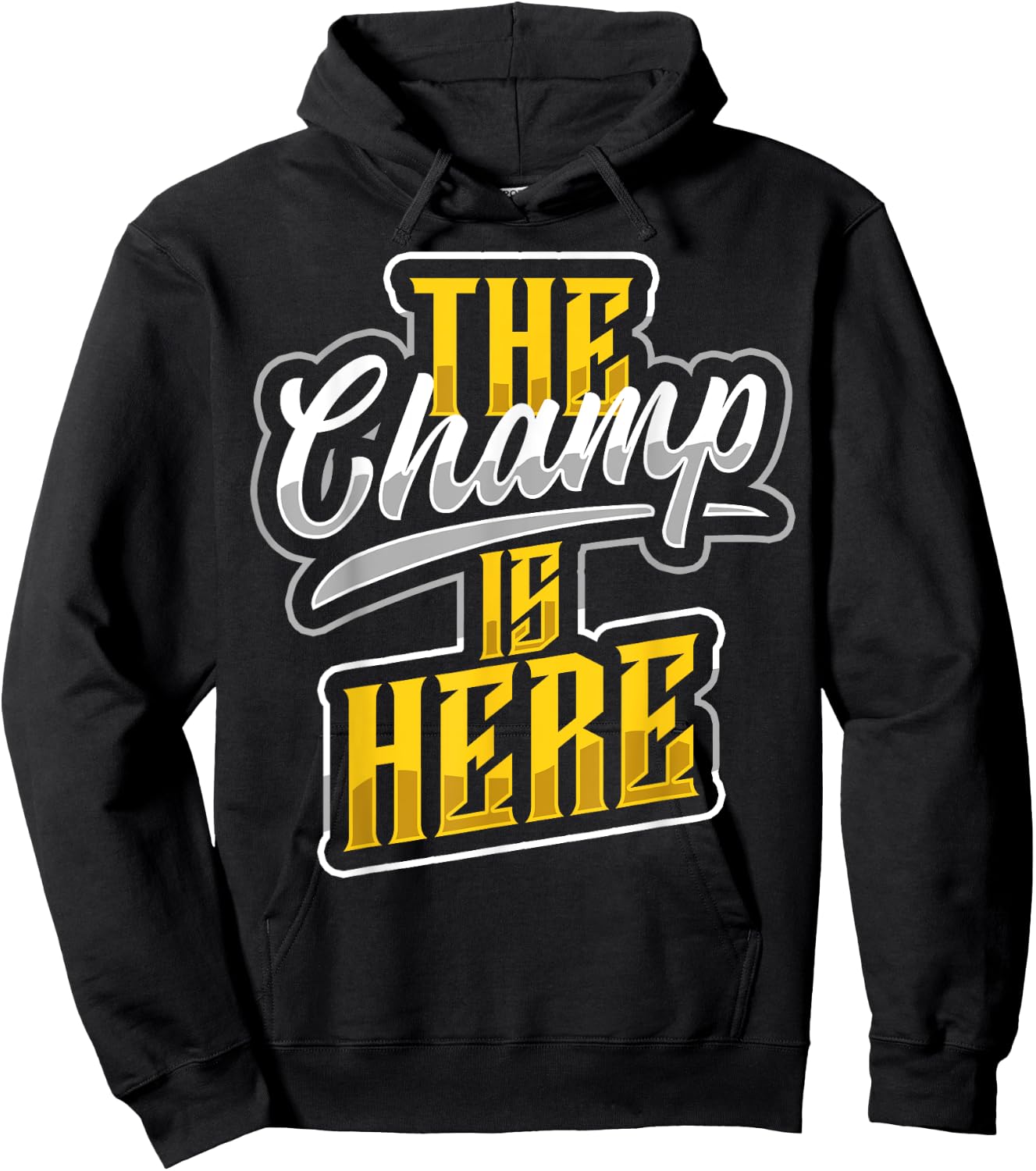 The Champ is Here American Football Sports Player Champion Hoodie - Hoodie | Black