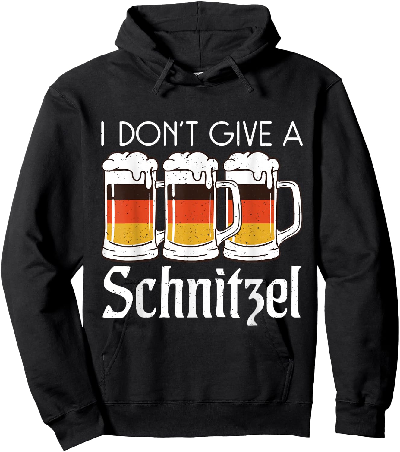 I dont give a Schnitzel Funny German Schnitzel Hoodie - Hoodie | Black