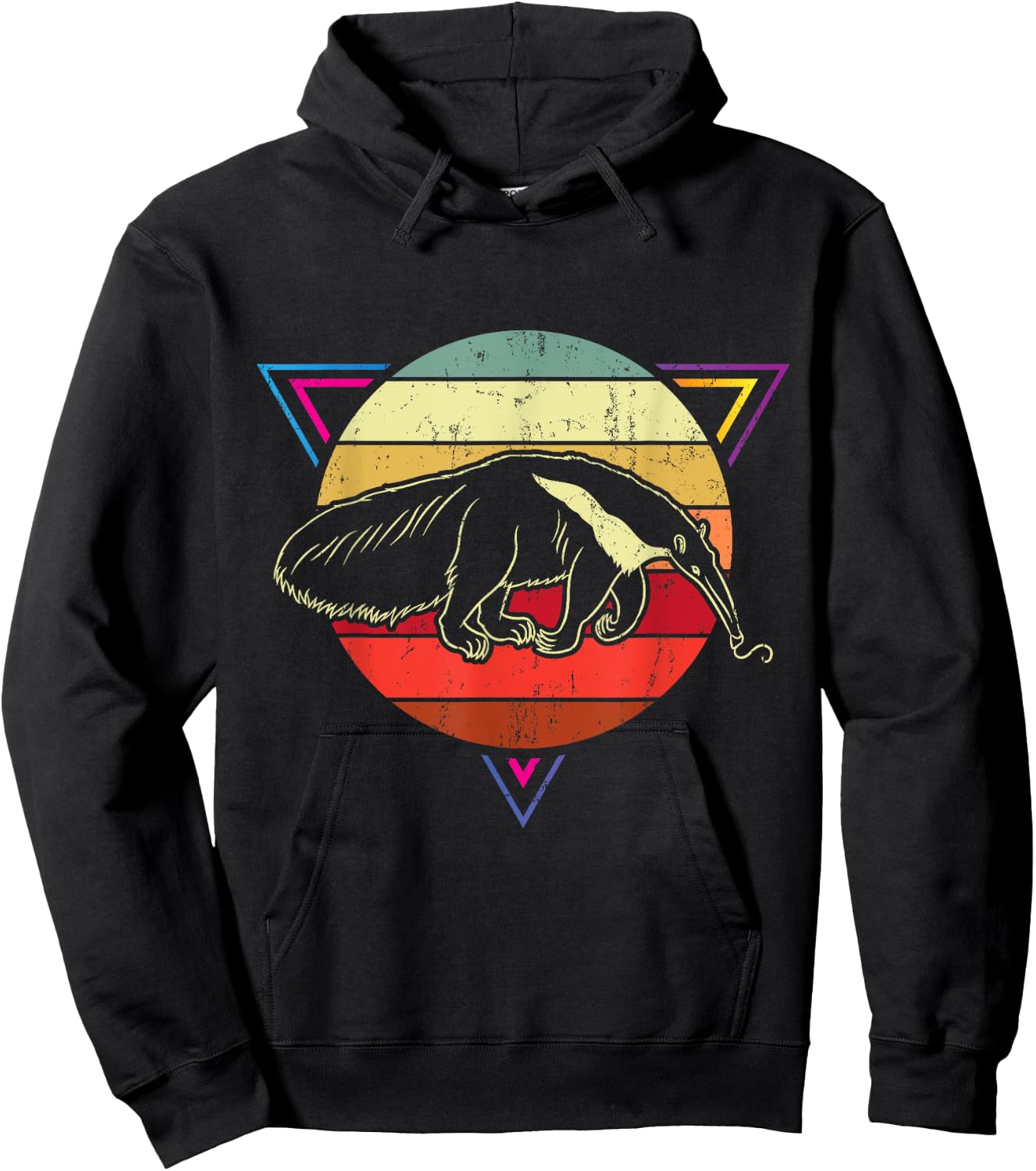 Anteater Vintage Black Adult Hoodie - Hoodie | Black