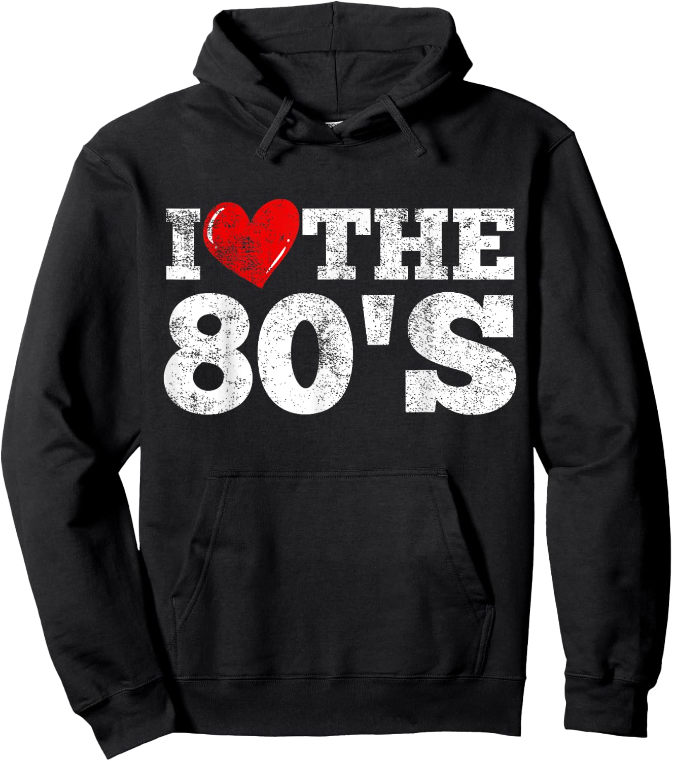 I Love The 80's Hoodie - Hoodie | Black