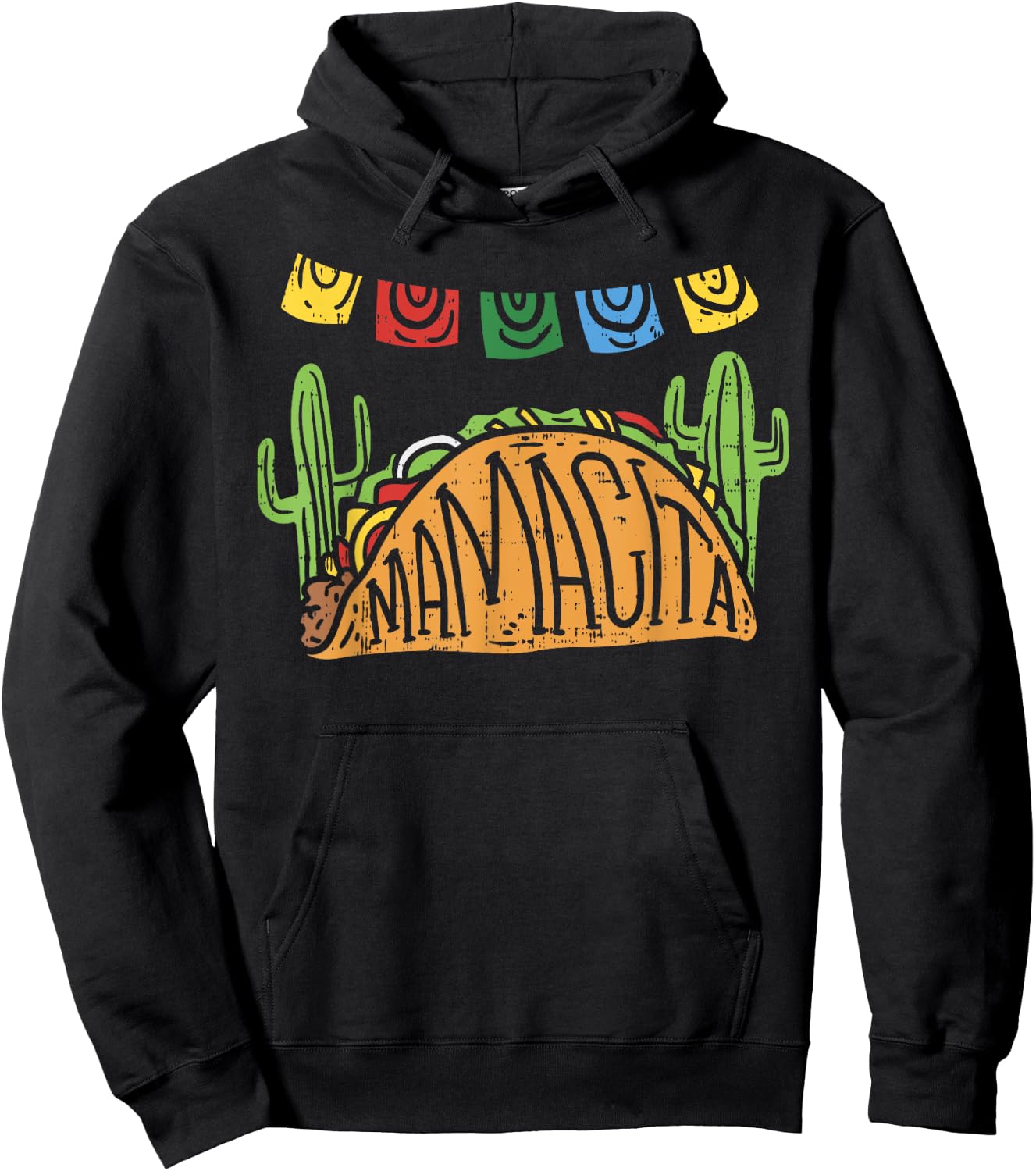 Mamacita Taco Cinco De Mayo Mothers Day Mom Funny Hoodie - Hoodie | Black