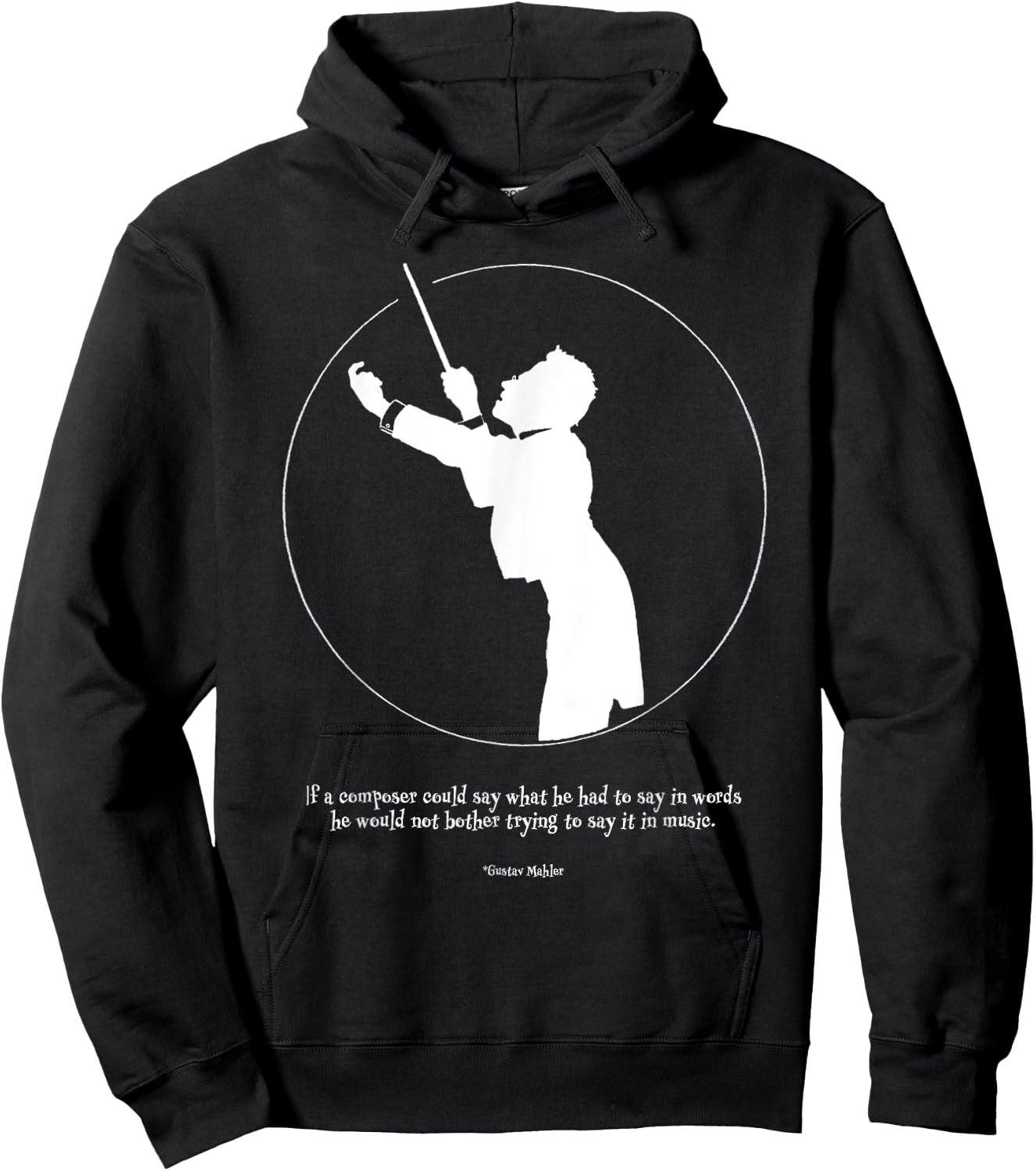 Gustav Mahler Conductor Composer Musician Gift Hoodie - Hoodie | Black
