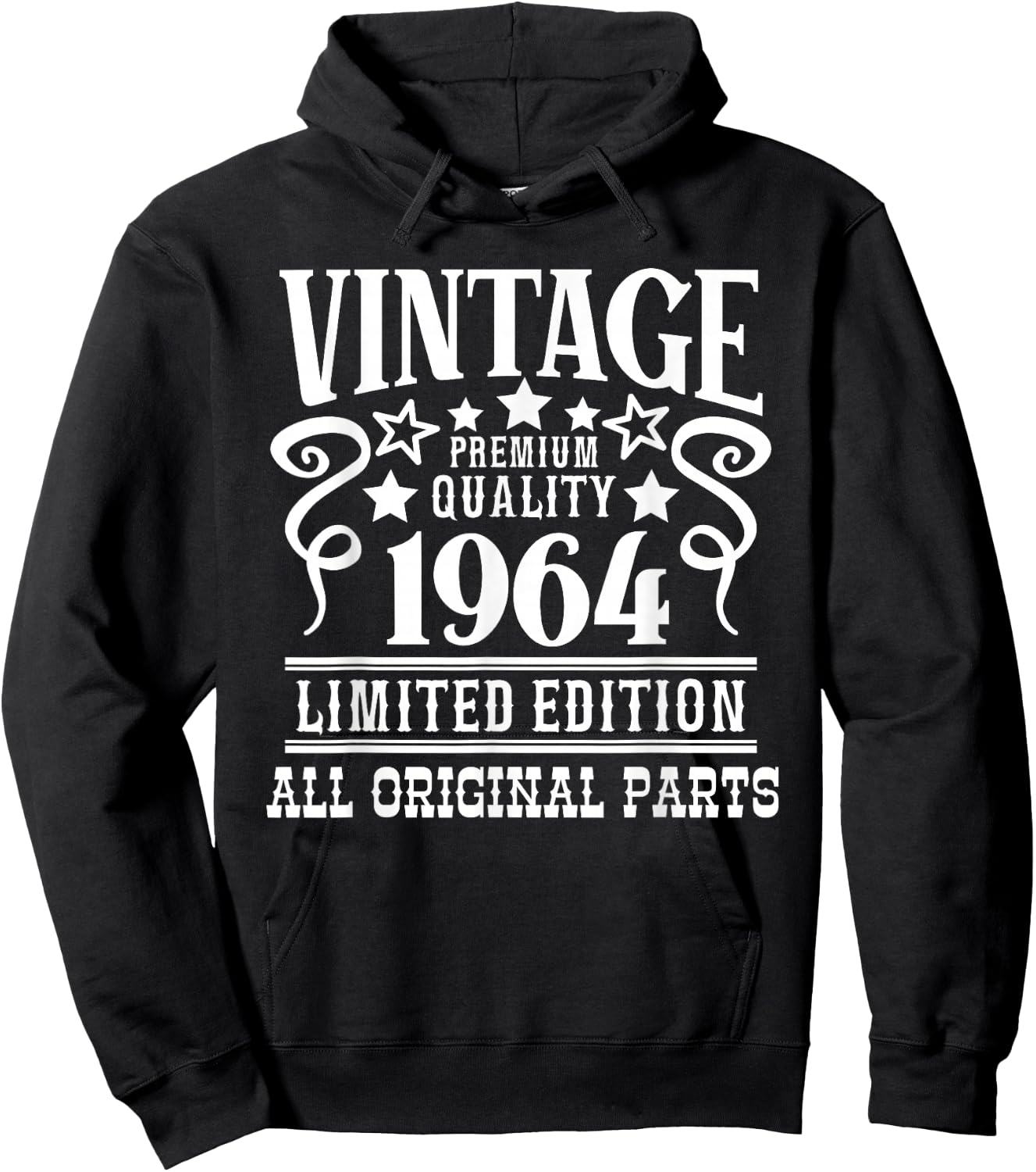Vintage 1964 Birthday Gift - Born in 64 - Born in 1964 Hoodie - Hoodie | Black