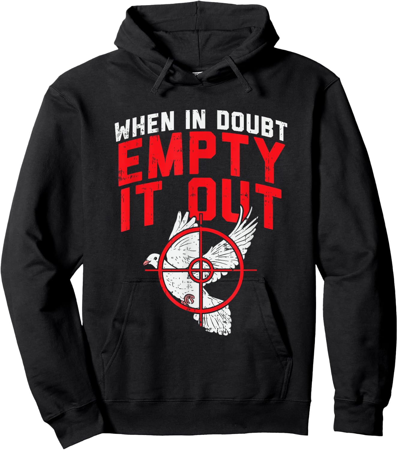 When In Doubt Empty It Out I Dove Hunting Hoodie - Hoodie | Black