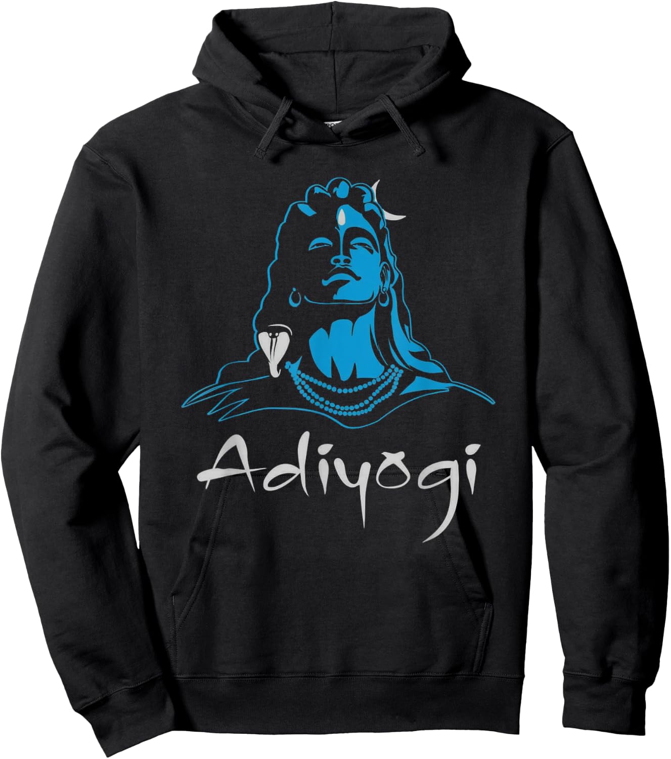 Lord Shiva Hindu God Adiyogi Yoga Meditation Design Hoodie - Hoodie | Black