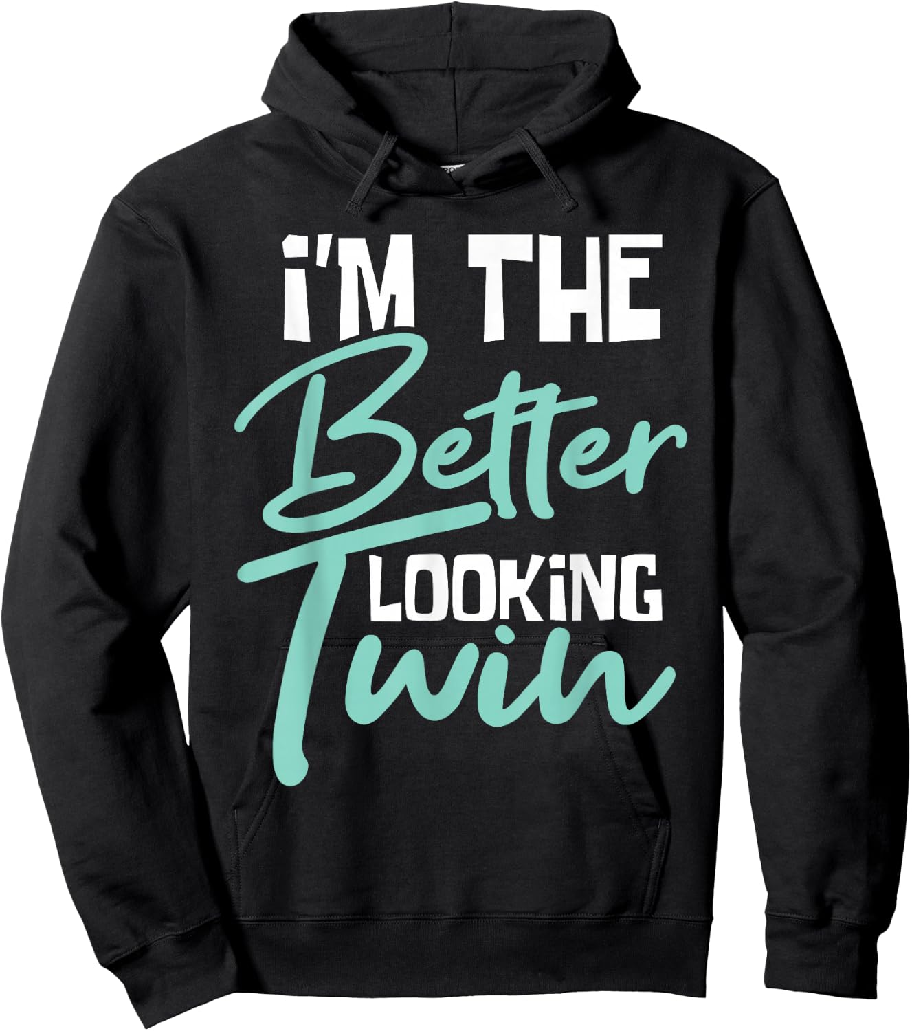 Ich bin der besser aussehende Zwilling - Gemini Sister Brother Siblings Hoodie - Hoodie | Black