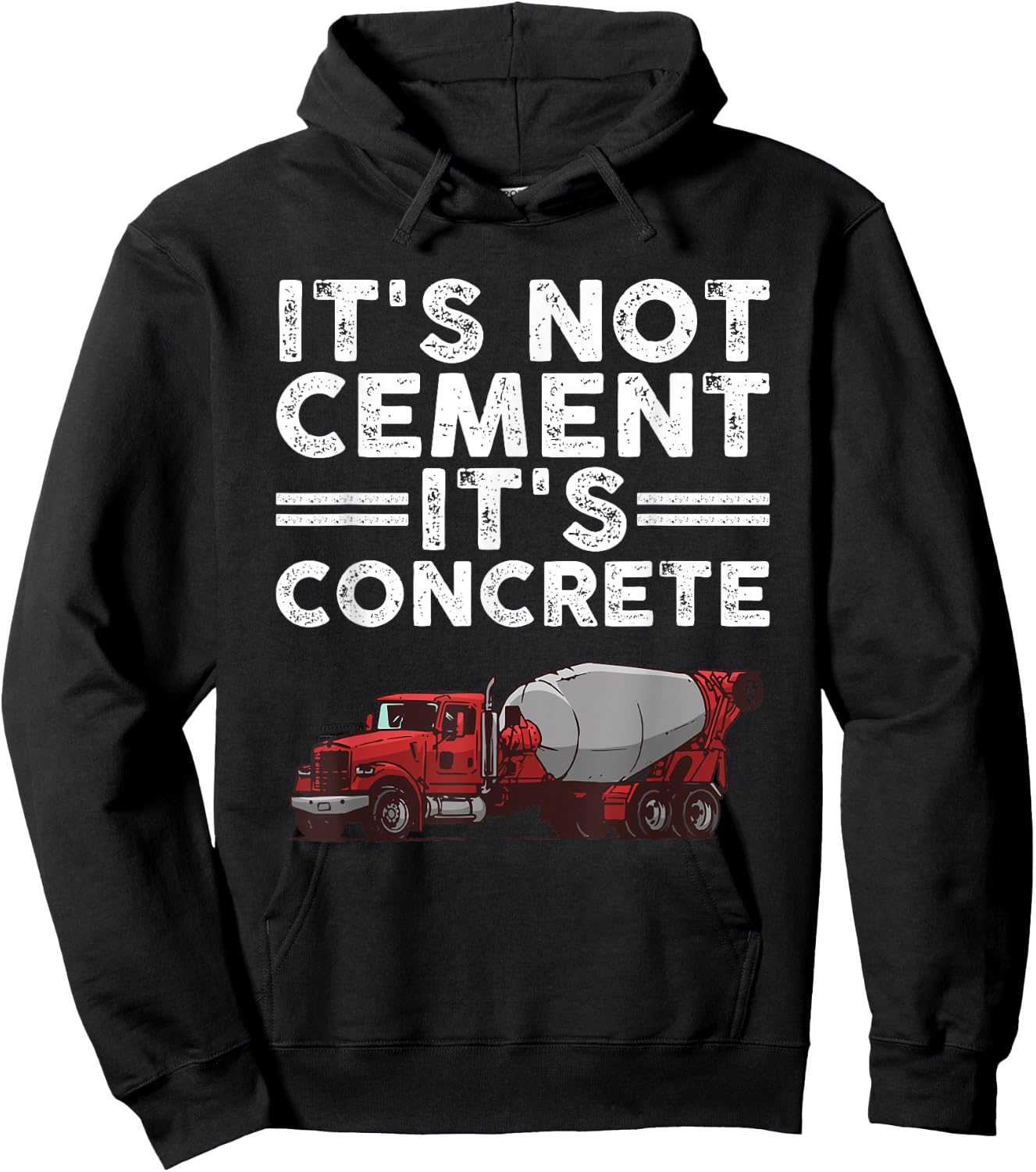 Funny Concrete Finisher Design For Cement Mixer Men Women Hoodie - Hoodie | Black