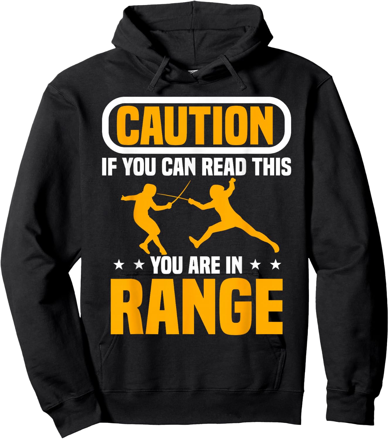 Fencing Combat Sport Foil Epee Sabre Fence Sword Fencer Hoodie - Hoodie | Black