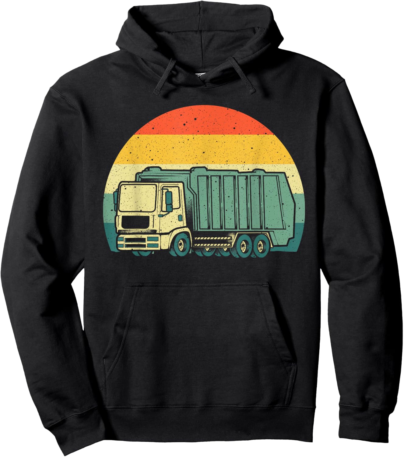 Funny Garbage Truck Design For Kids Men Women Trash Truck Hoodie - Hoodie | Black