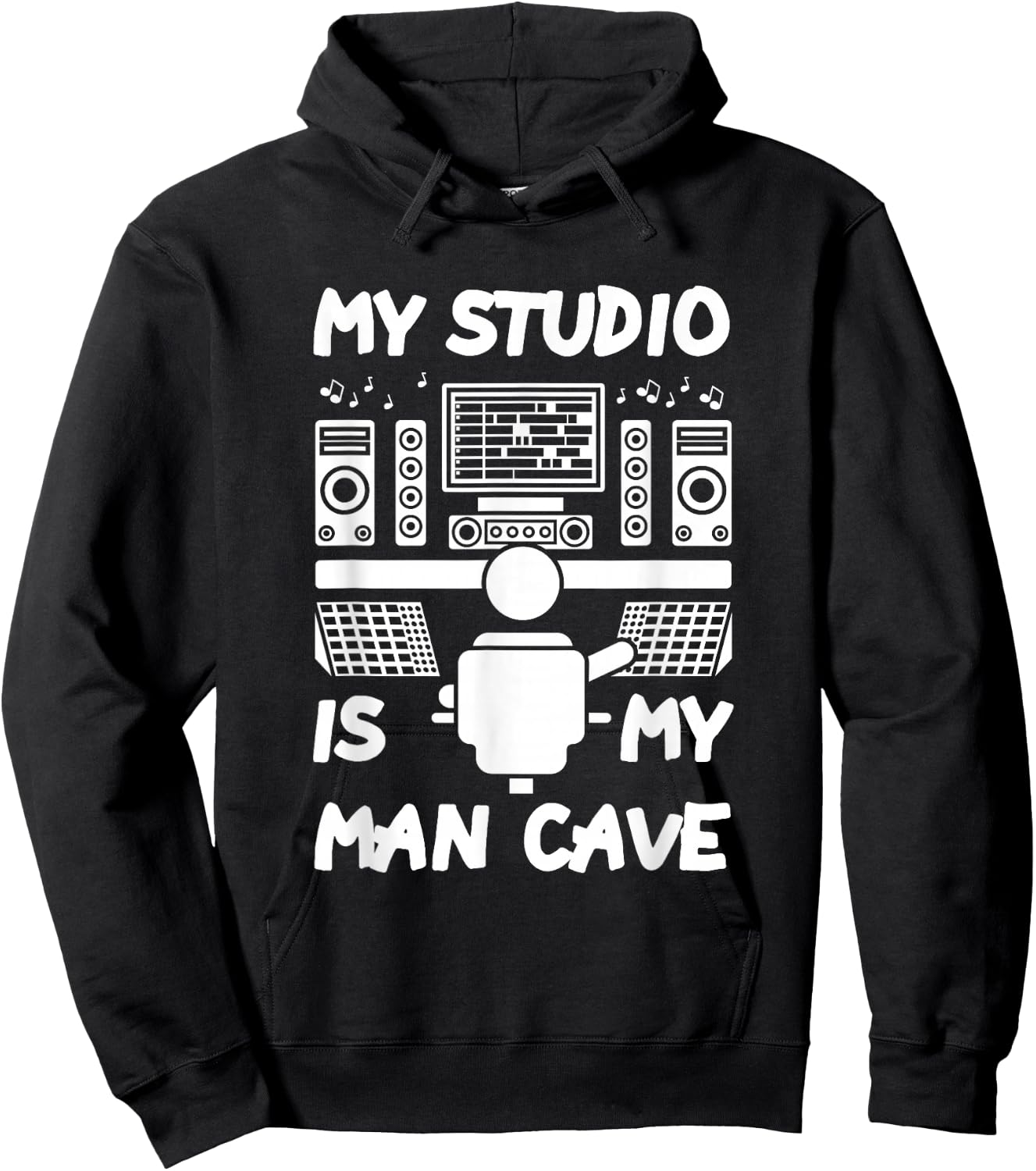 My Studio Is My Man Cave Hoodie - Hoodie | Black