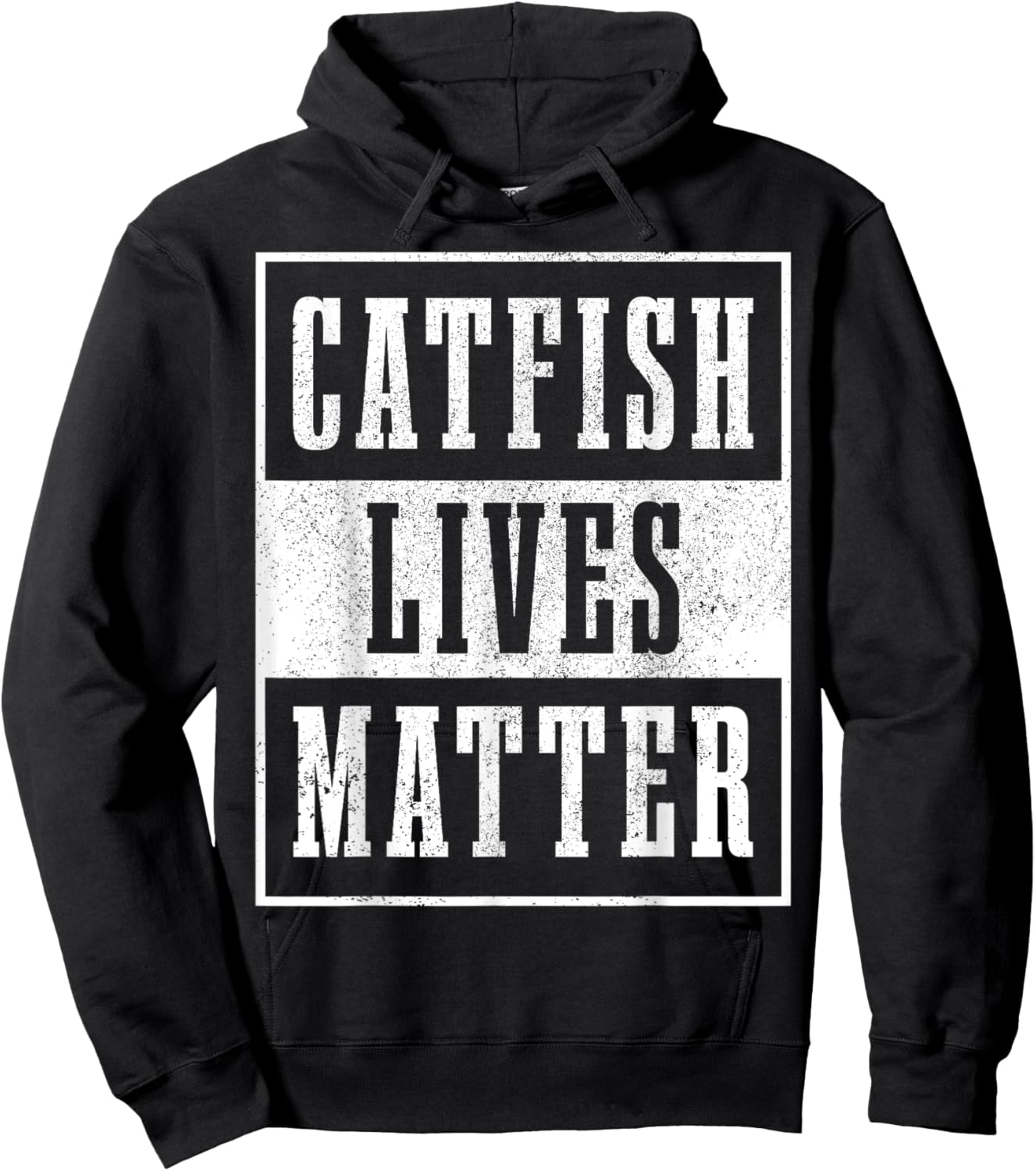 Catfish Lives Matter Catfishing Funny Fishing Fisherman Hoodie - Hoodie | Black