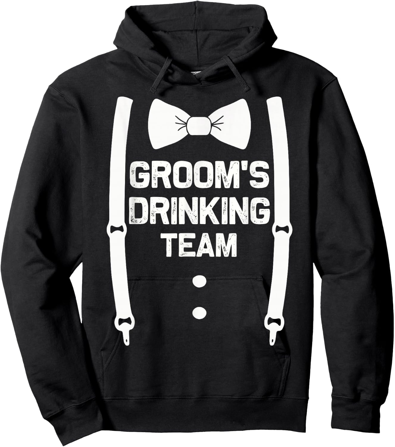 Groom's Drinking Team | Bachelor Party Squad | Wedding Hoodie - Hoodie | Black