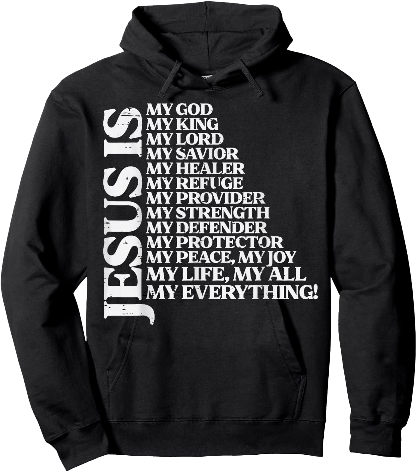 Jesus My God King Lord Religious Christian Men Women Kids Hoodie - Hoodie | Black