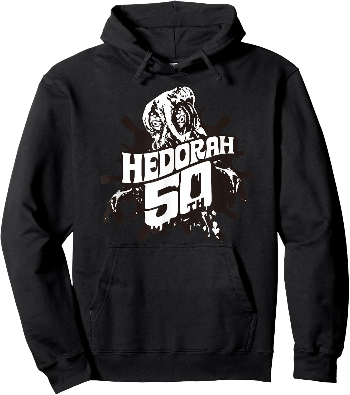 Godzilla Hedorah 50th Anniversary Black Line Art Hoodie - Hoodie | Black