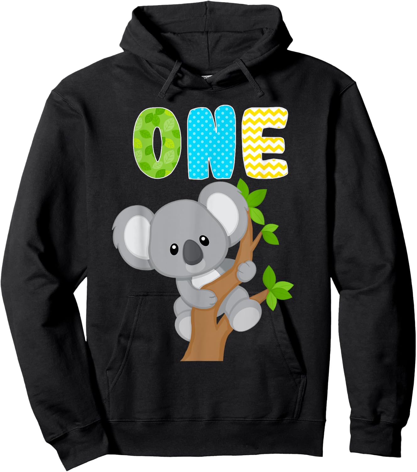 Koala Bear 1st Birthday 1 Year Old Birthday Boy Koalas Bday Hoodie - Hoodie | Black