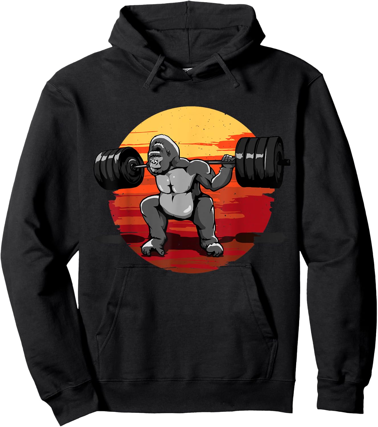 Deadlift Monkey Hoodie - Hoodie | Black