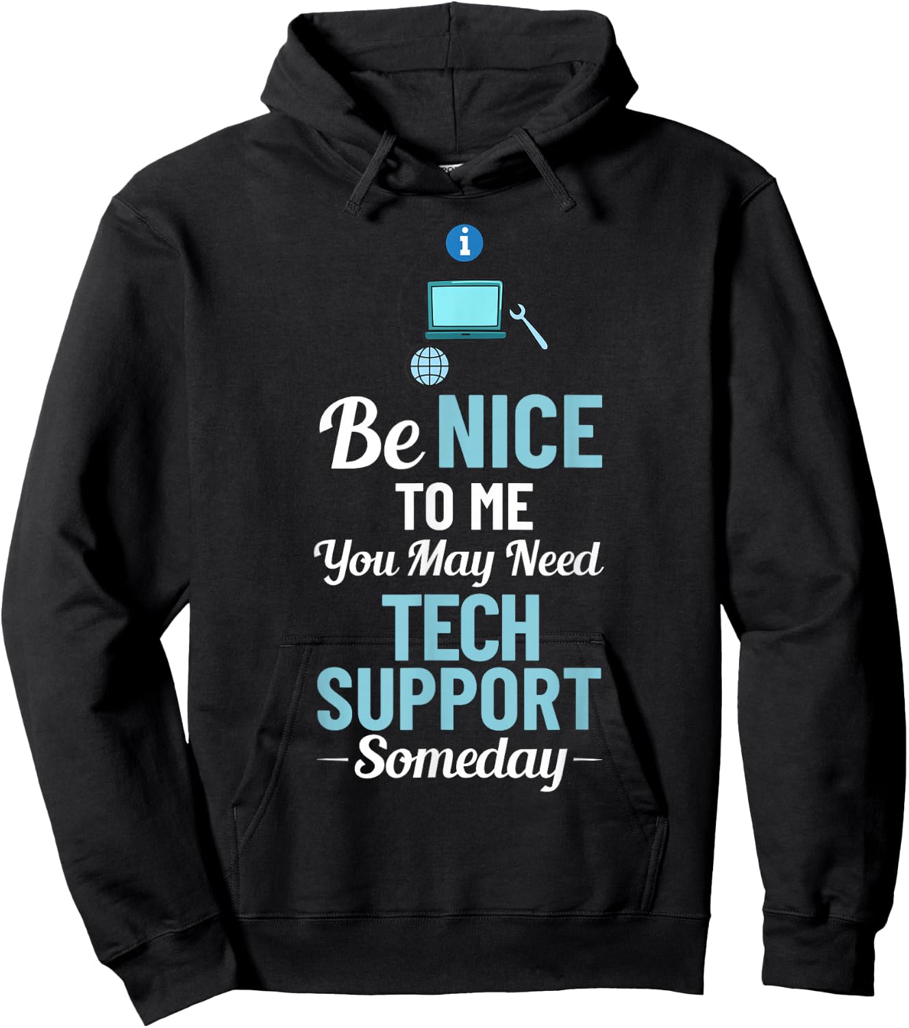Tech Support IT Technical Engineer Helpdesk Hoodie - Hoodie | Black