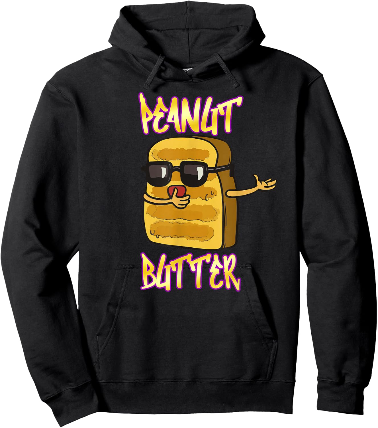 Peanut Butter and Jelly Kawaii Matching PB Grape Jelly Hoodie - Hoodie | Black