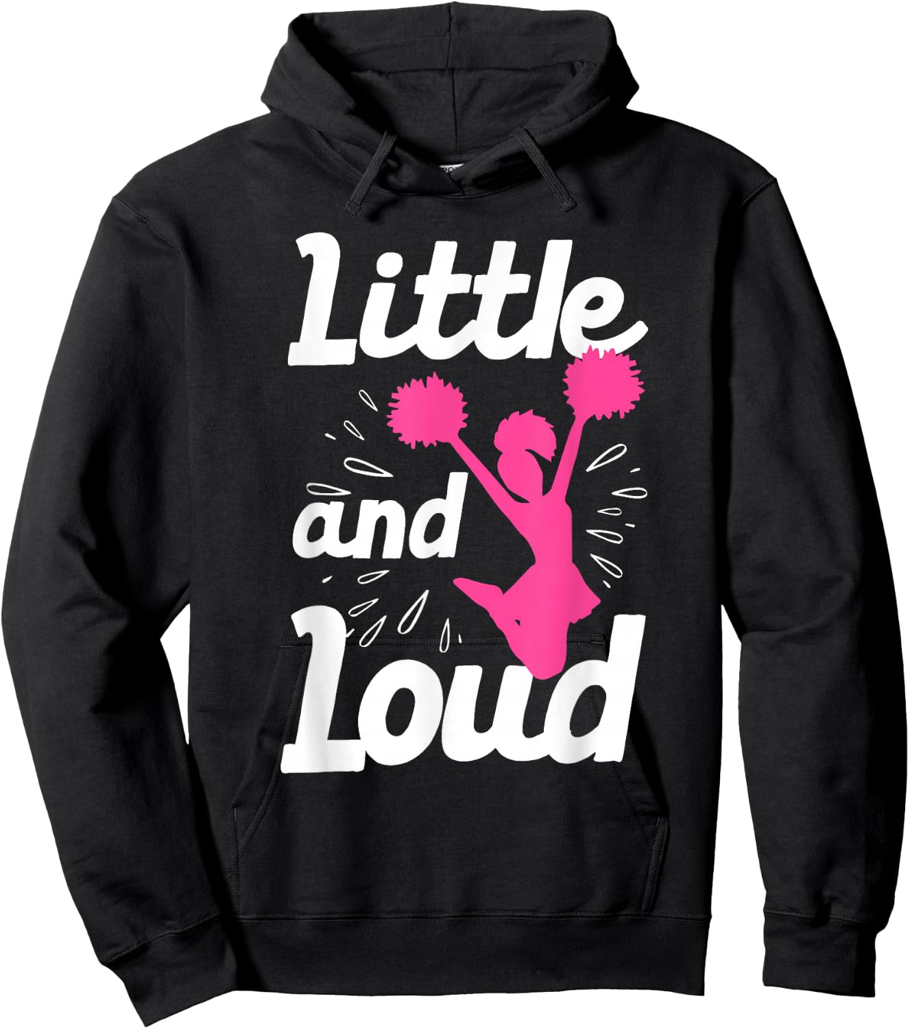Cool Cheerleader Art Teens Girls Cheerleading Cheer Gymnast Small Hoodie - Hoodie | Black