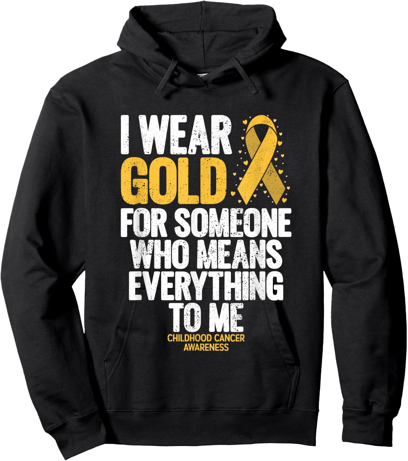 Childhood Cancer Shirt for Family Childhood Cancer Awareness Hoodie - Hoodie | Black