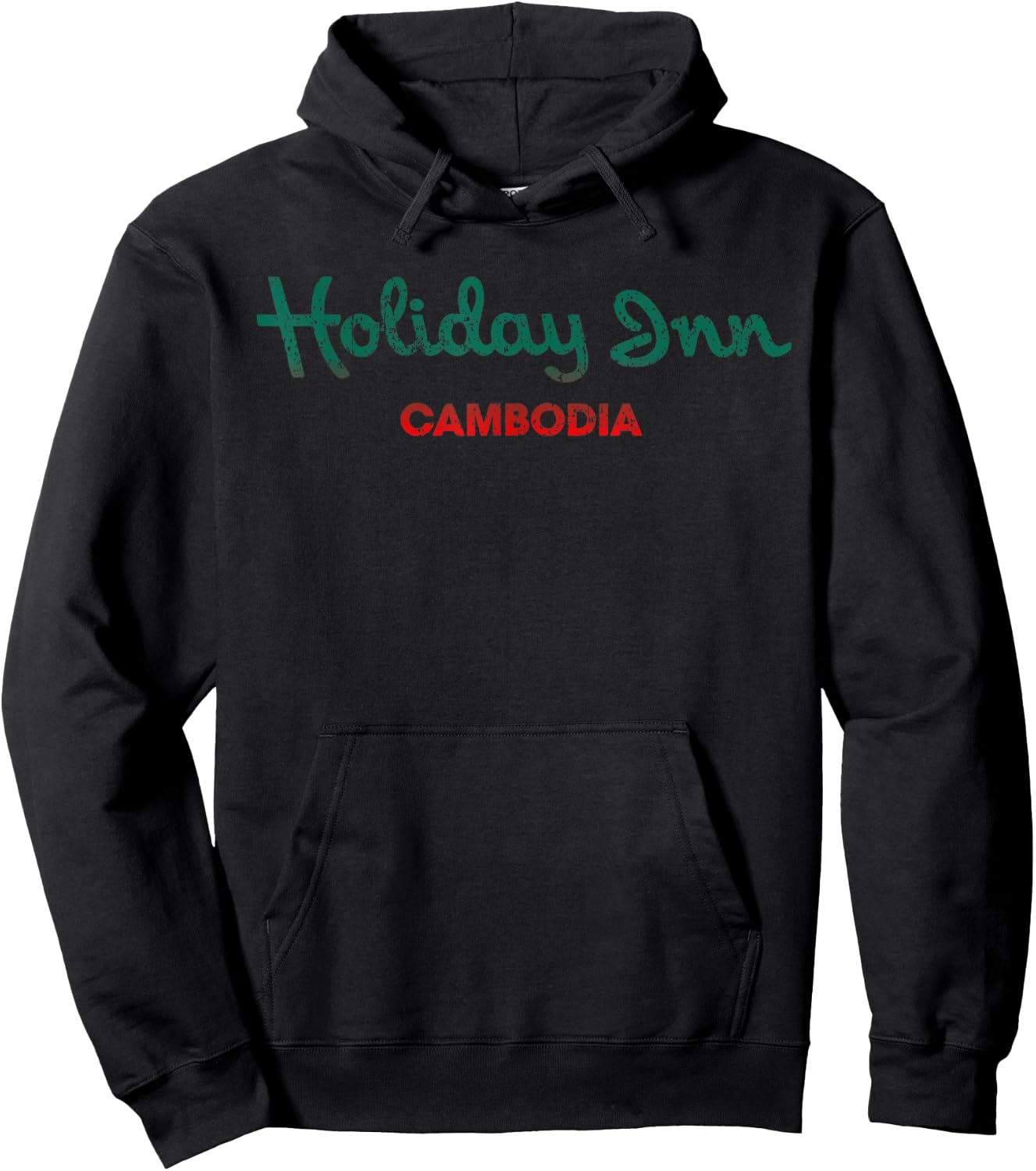 Vintage Holiday in Cambodia Hoodie - Hoodie | Black