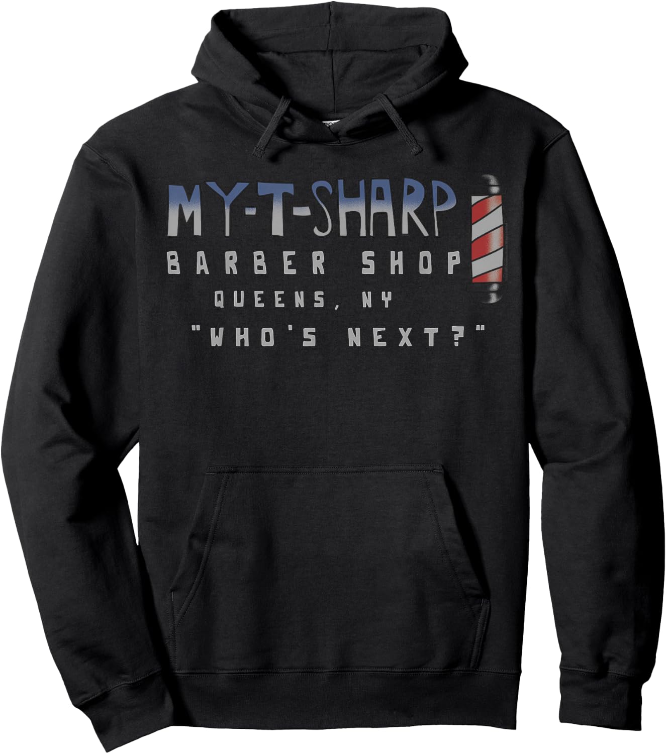 My-T-Sharp Barbershop Coming to America Hoodie - Hoodie | Black