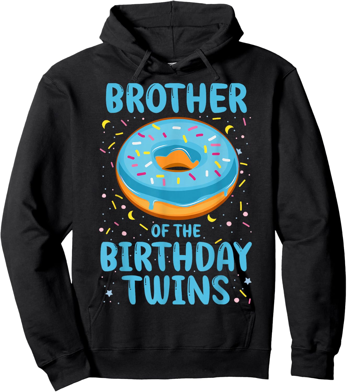 Brother of the Birthday Twins Hoodie - Hoodie | Black