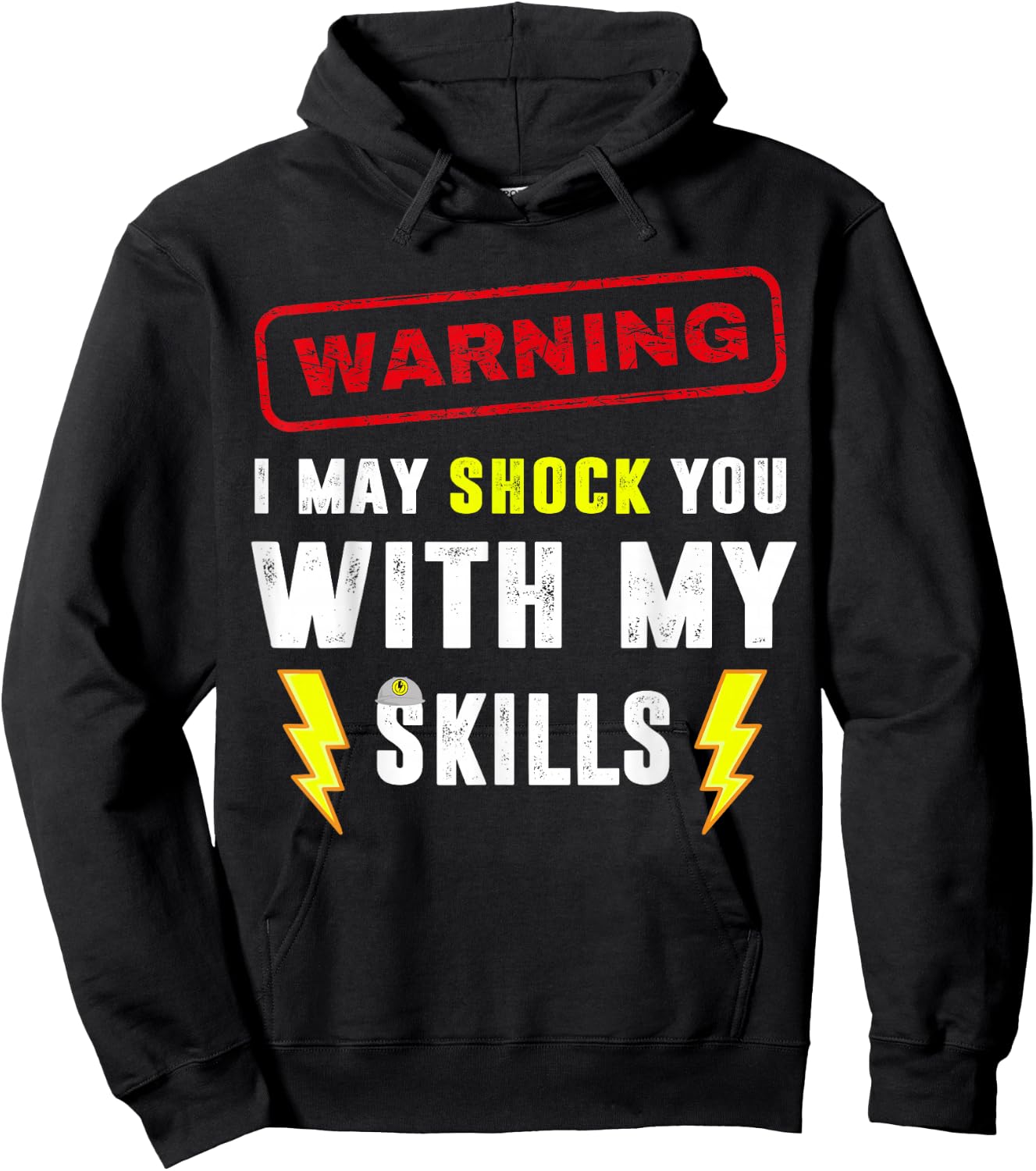 Electrician Jokes Funny Electrical Humor Sarcastic Meme Hoodie - Hoodie | Black
