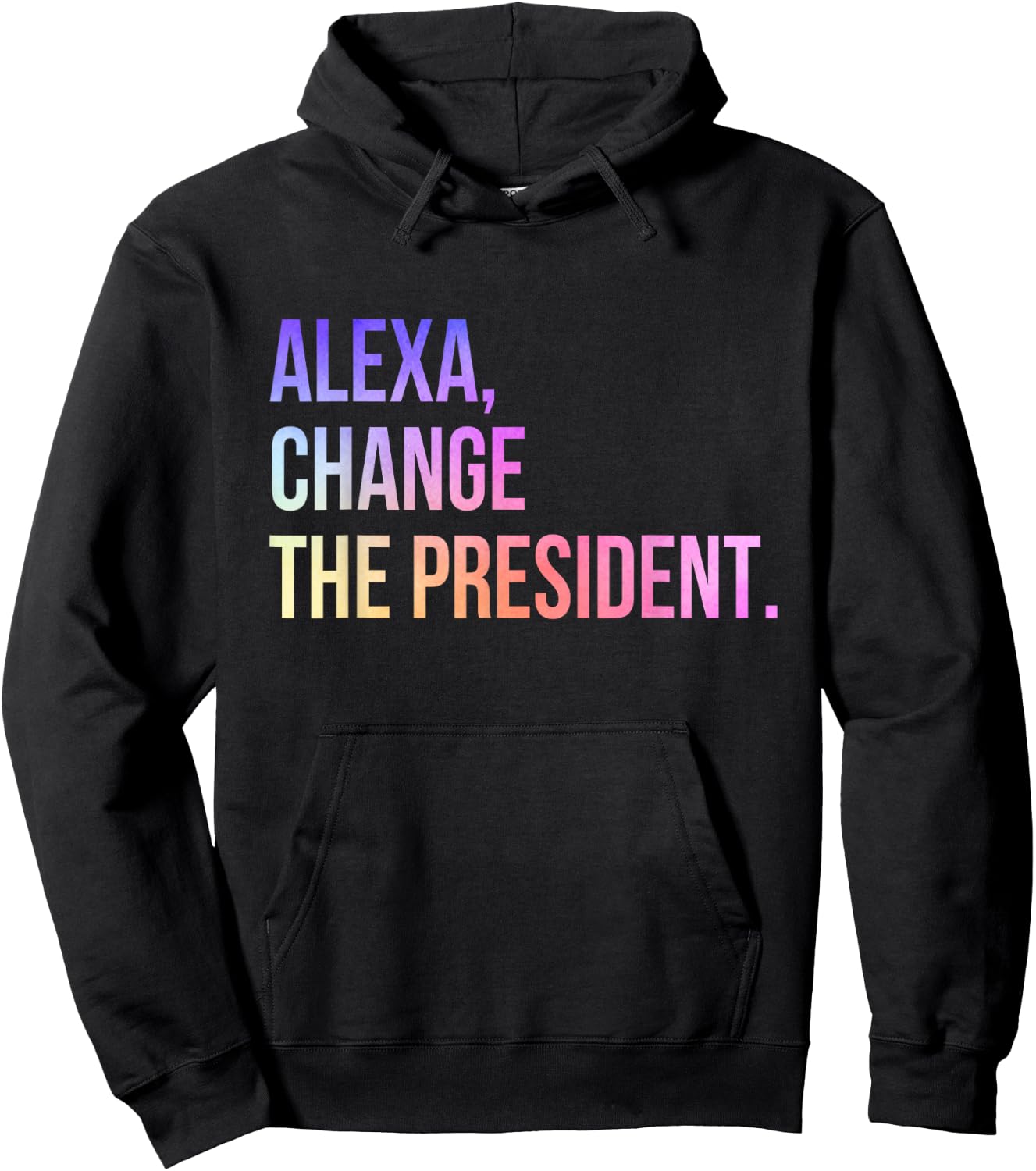 Alexa Change The President Funny Hoodie - Hoodie | Black