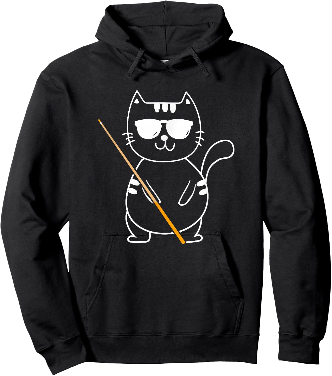 Billiard Cat - Billiard Player Billard 8-Ball Pool Snooker Hoodie - Hoodie | Black