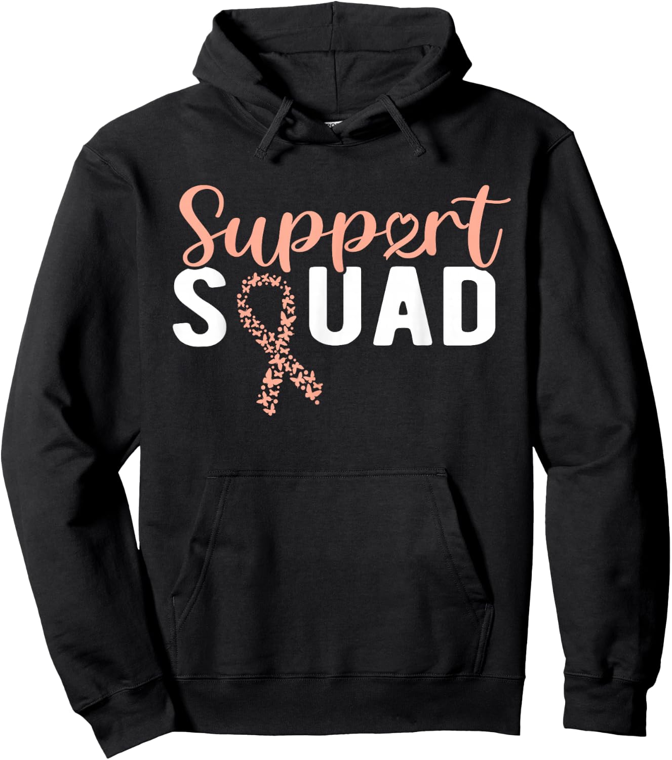 Endometrial Cancer Support Squad Hoodie - Hoodie | Black
