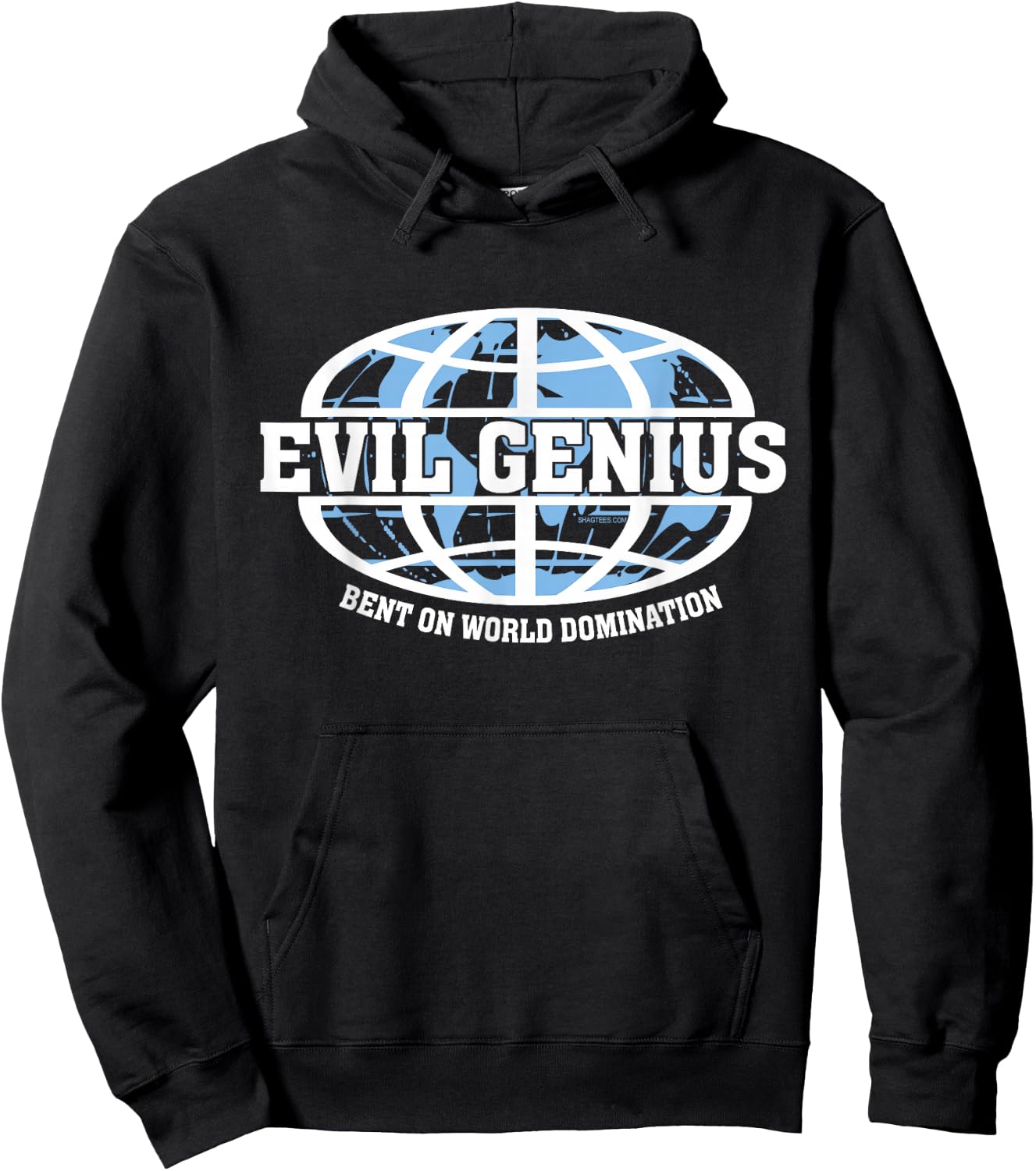 Evil Genius Bent on World Domination Funny Geek Gear Hoodie - Hoodie | Black