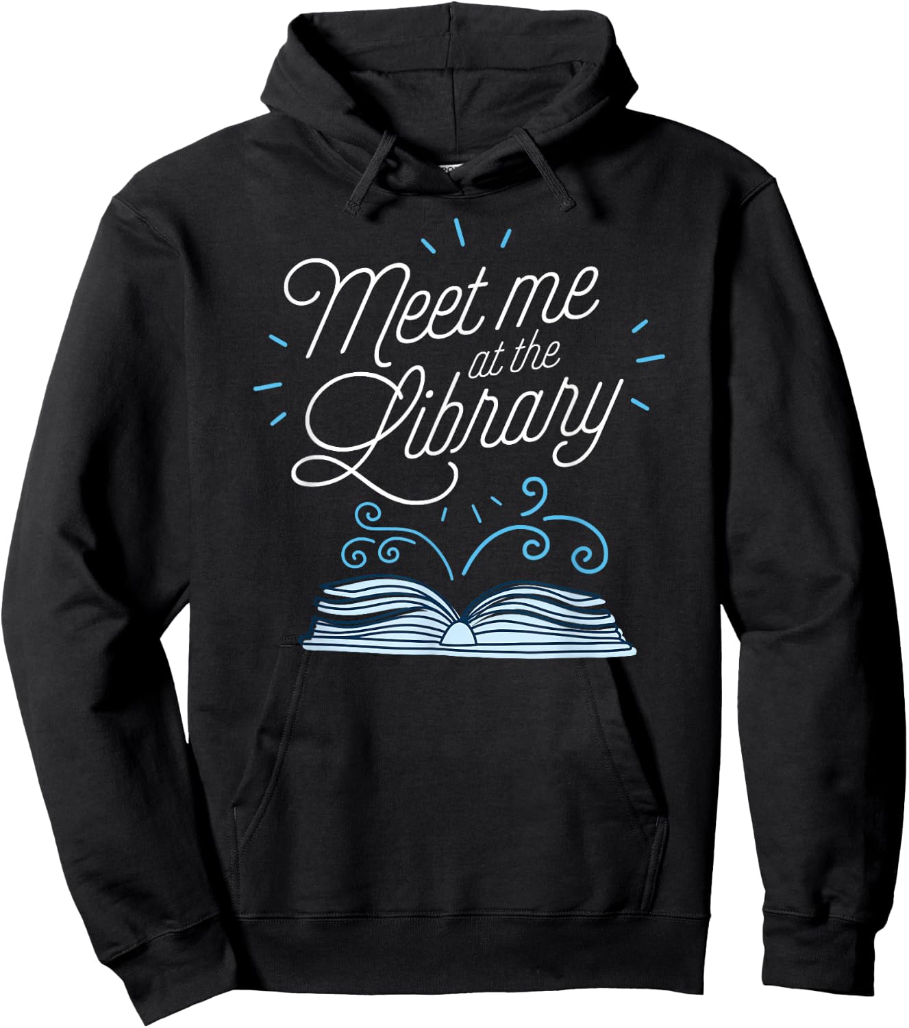 Meet Me At The Library Literary Gear for Teachers Librarians Hoodie - Hoodie | Black
