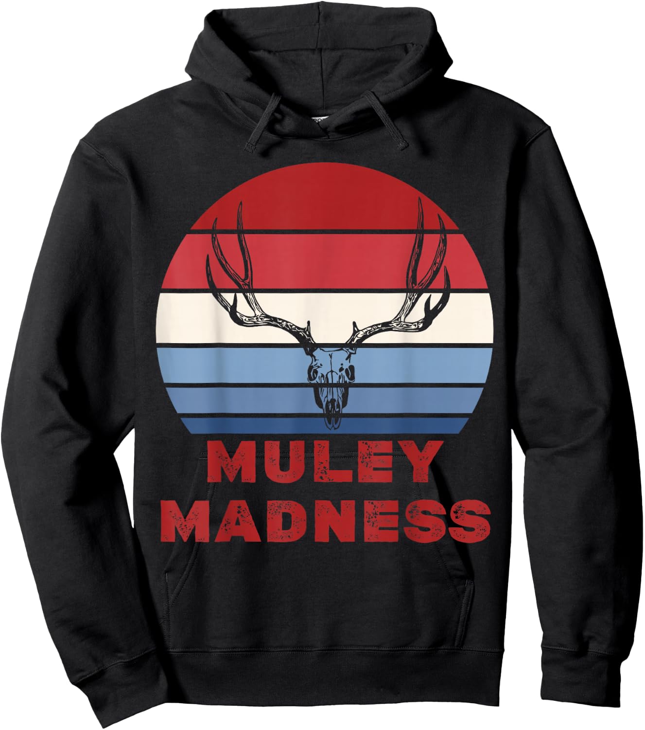 Muley Madness Mule Deer Hoodie - Hoodie | Black