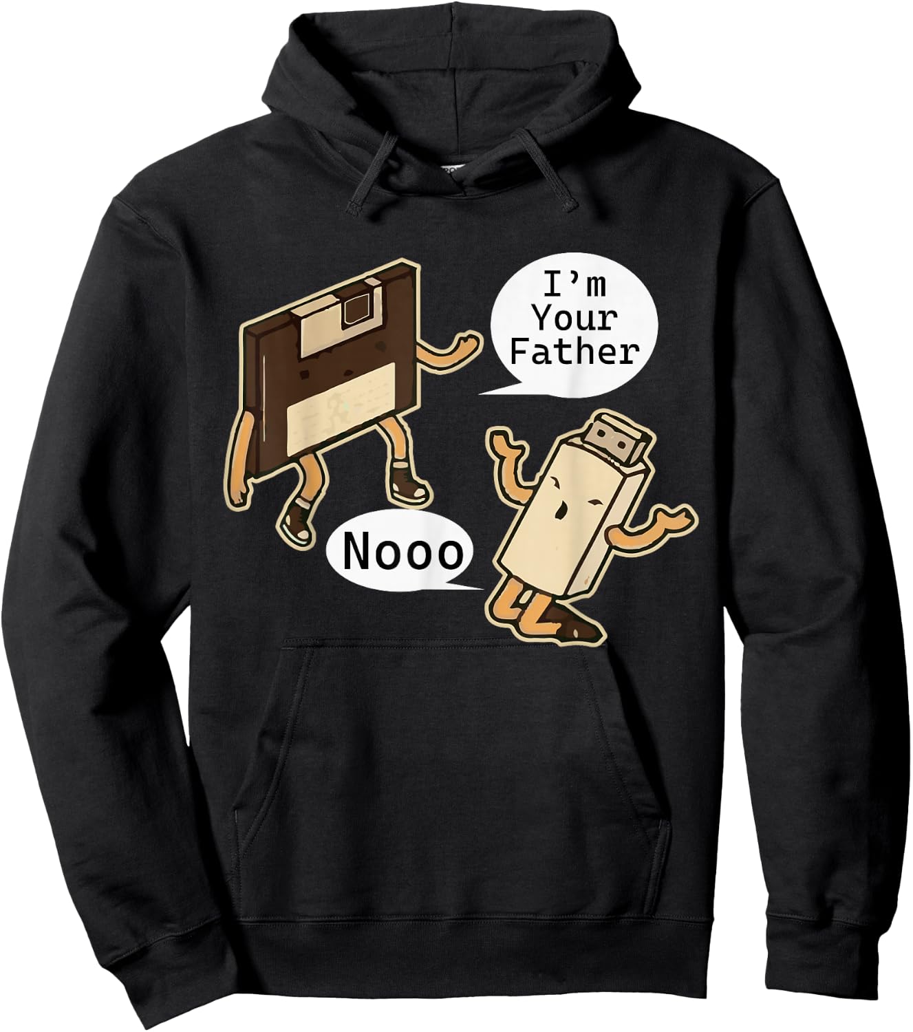 I'm Your Father Noooo Floppy Disk and USB Stick Hoodie - Hoodie | Black