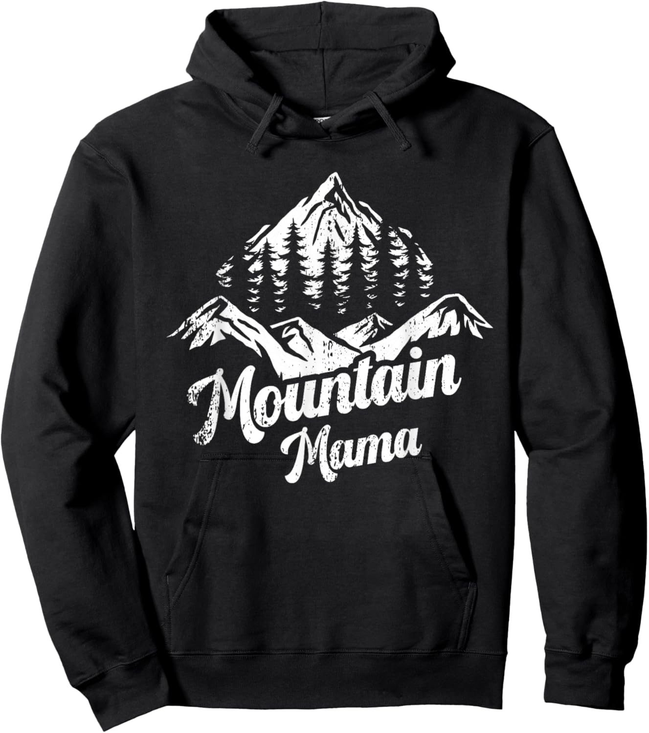 Mountain Mama Camping Hiking Mom Adventure Mothers Day Hoodie - Hoodie | Black