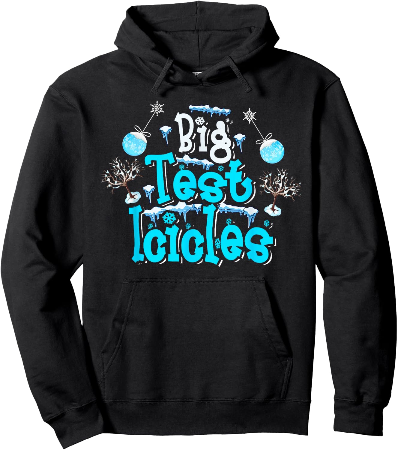 Polar Bear Plunge 2022 Costume Ice Swimming Big Test Icicles Hoodie - Hoodie | Black