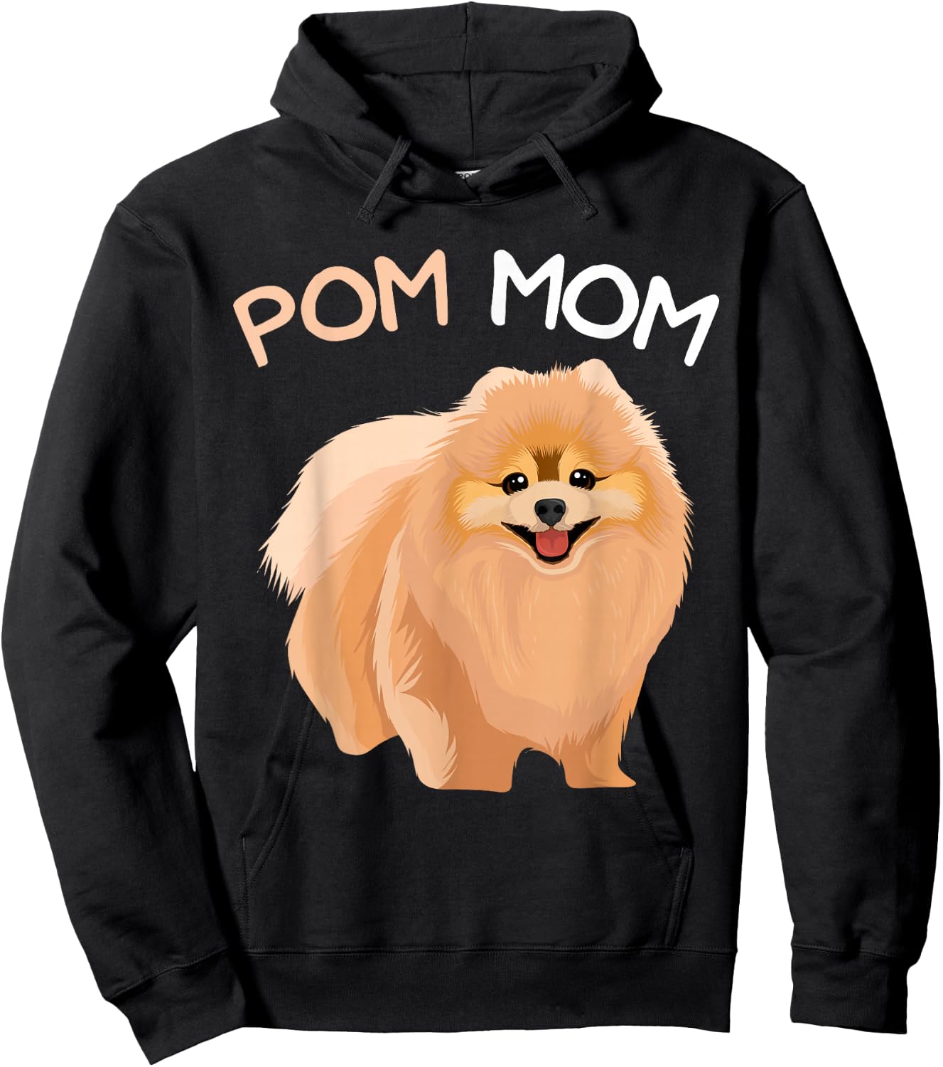 Pomeranian Pom Mom Pomeranian Mama Woman Hoodie - Hoodie | Black