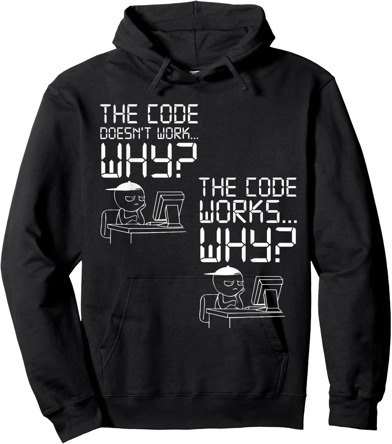The Code Doesn't Work... Why? the Code Works... Why? Hoodie - Hoodie | Black