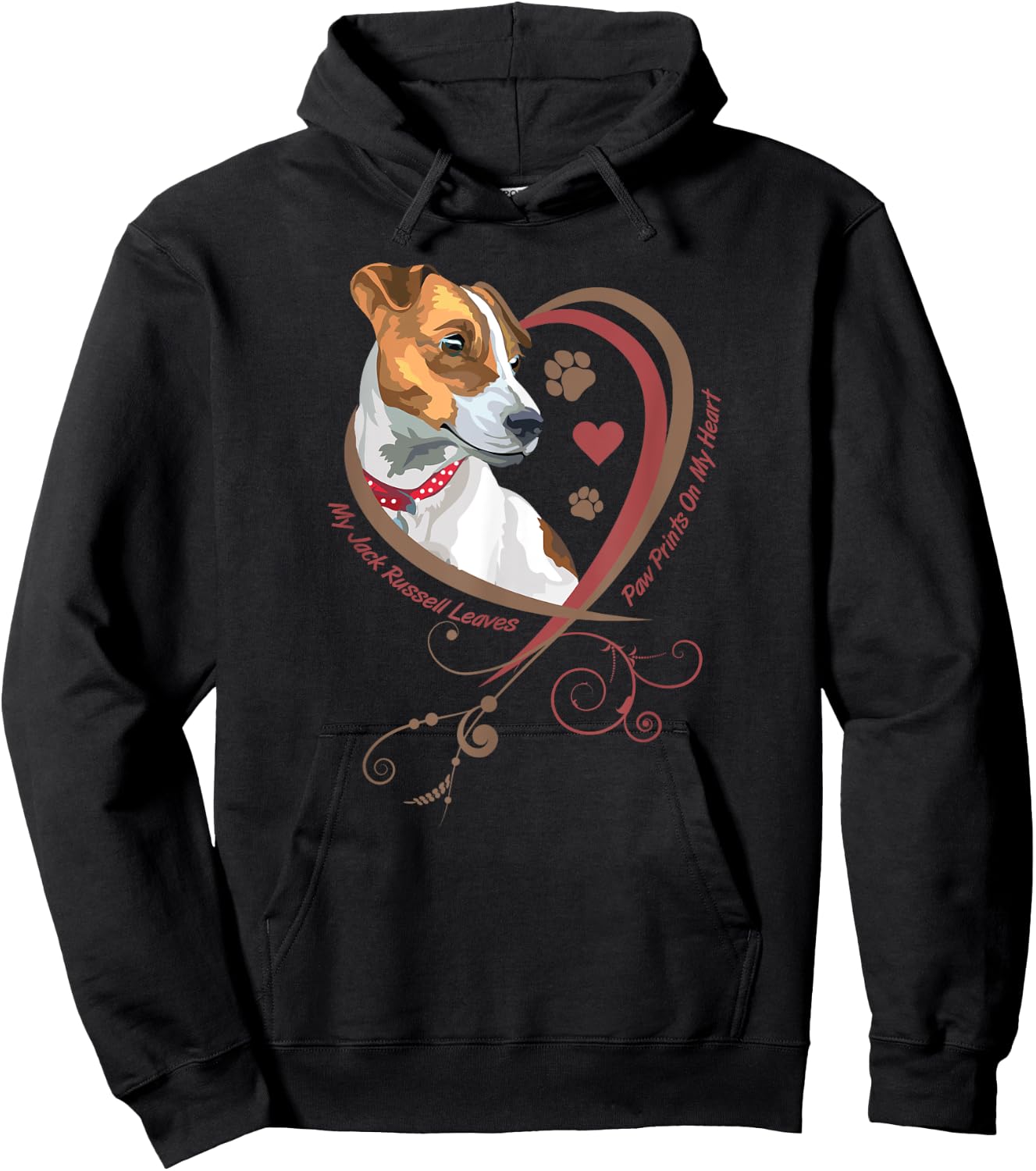 Womans Jack Russell Terrier Shirt Parson Russell Terrier Dog Hoodie - Hoodie | Black