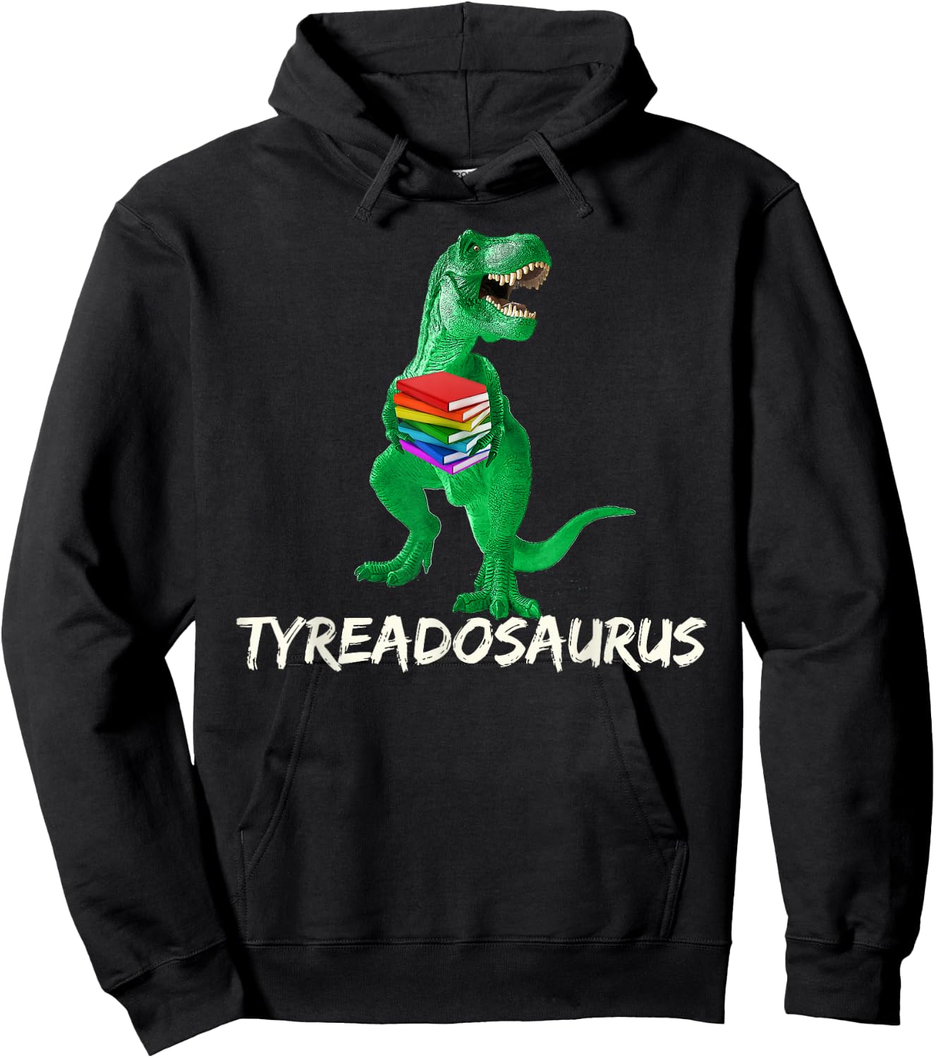 Reading Teacher Read Books Dinosaur Tyreadasaurus Women Girls Kids Hoodie - Hoodie | Black