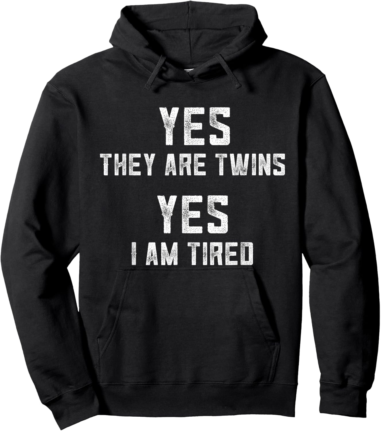Funny Twin Mom Of Twins Dad Of Identical Twin Boys Or Girls Hoodie - Hoodie | Black