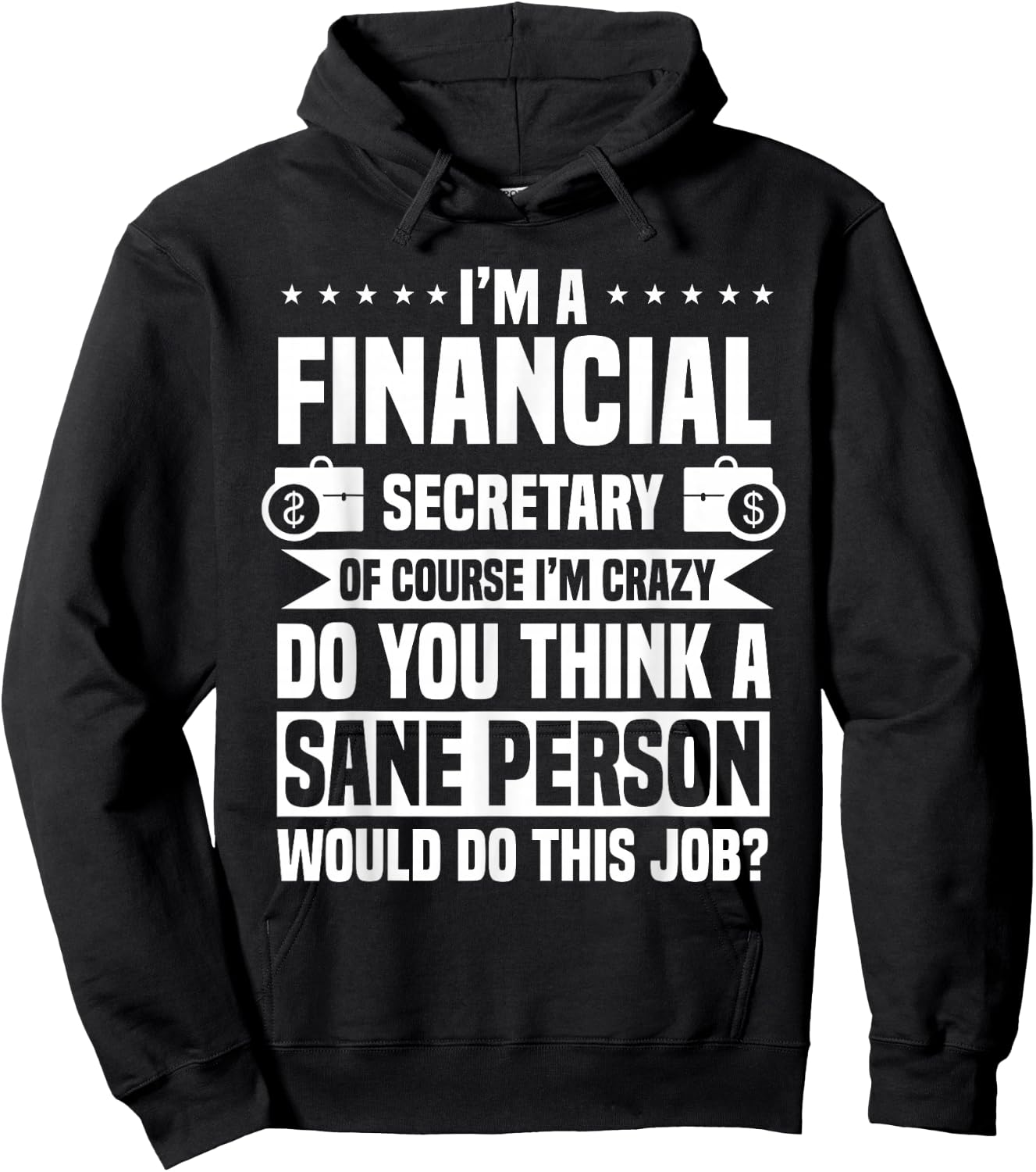 Financial Secretary Administrative Finance Officer Staff Hoodie - Hoodie | Black