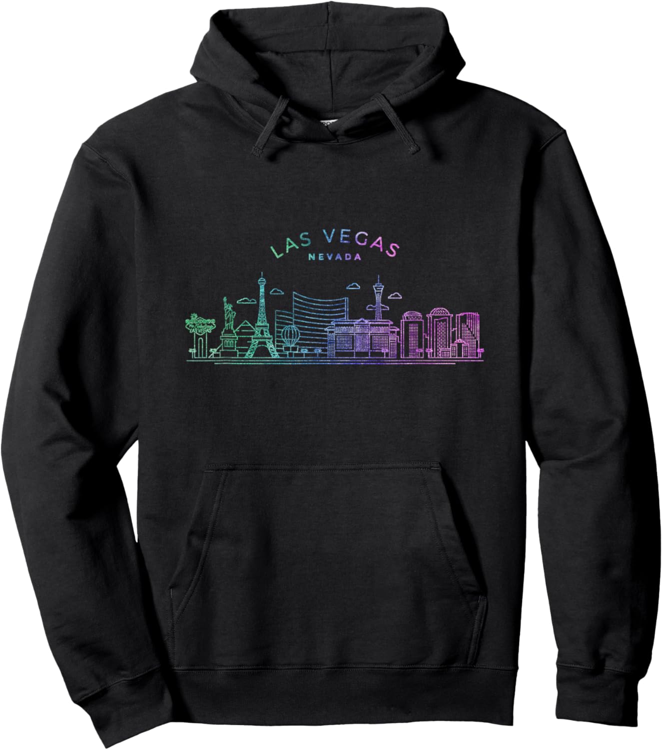 Las Vegas Skyline Cityscape City Metropole Hoodie - Hoodie | Black