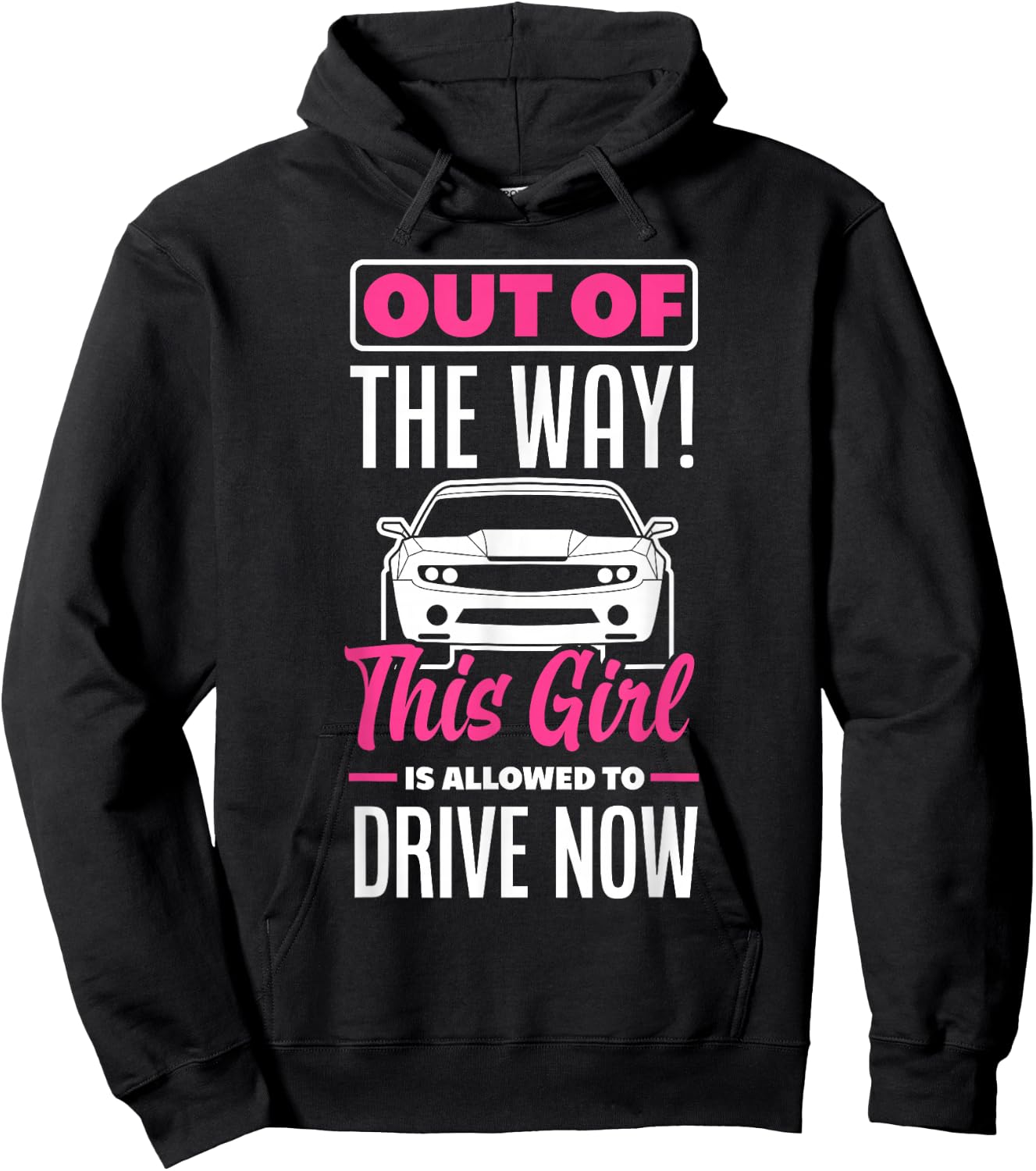 This Girl Is Allowed To Drive Now Funny New Driver Hoodie - Hoodie | Black