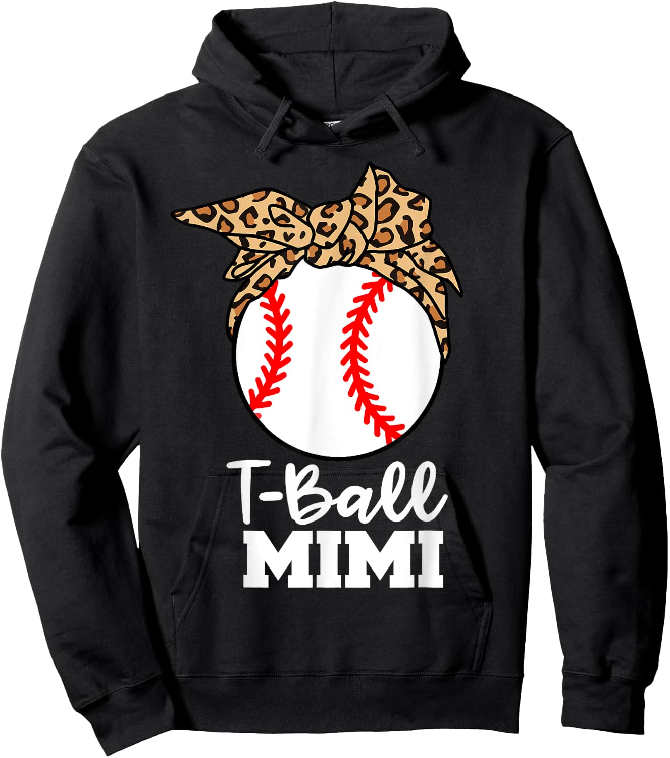 T-Ball Mimi Funny Leopard T-Ball Mimi Hoodie - Hoodie | Black