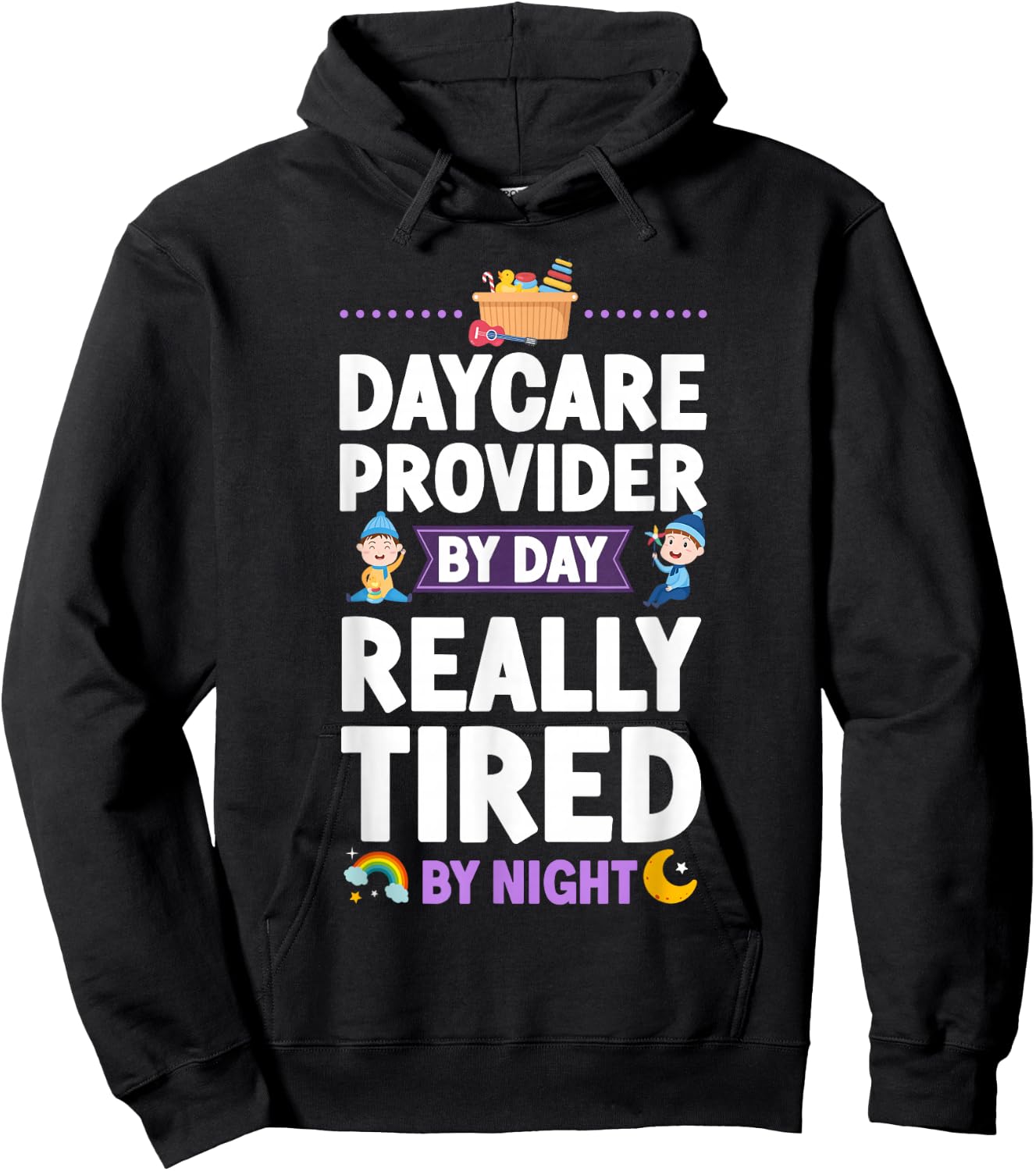 Childcare Daycare Provider Teacher Babysitter Daycare Hoodie - Hoodie | Black