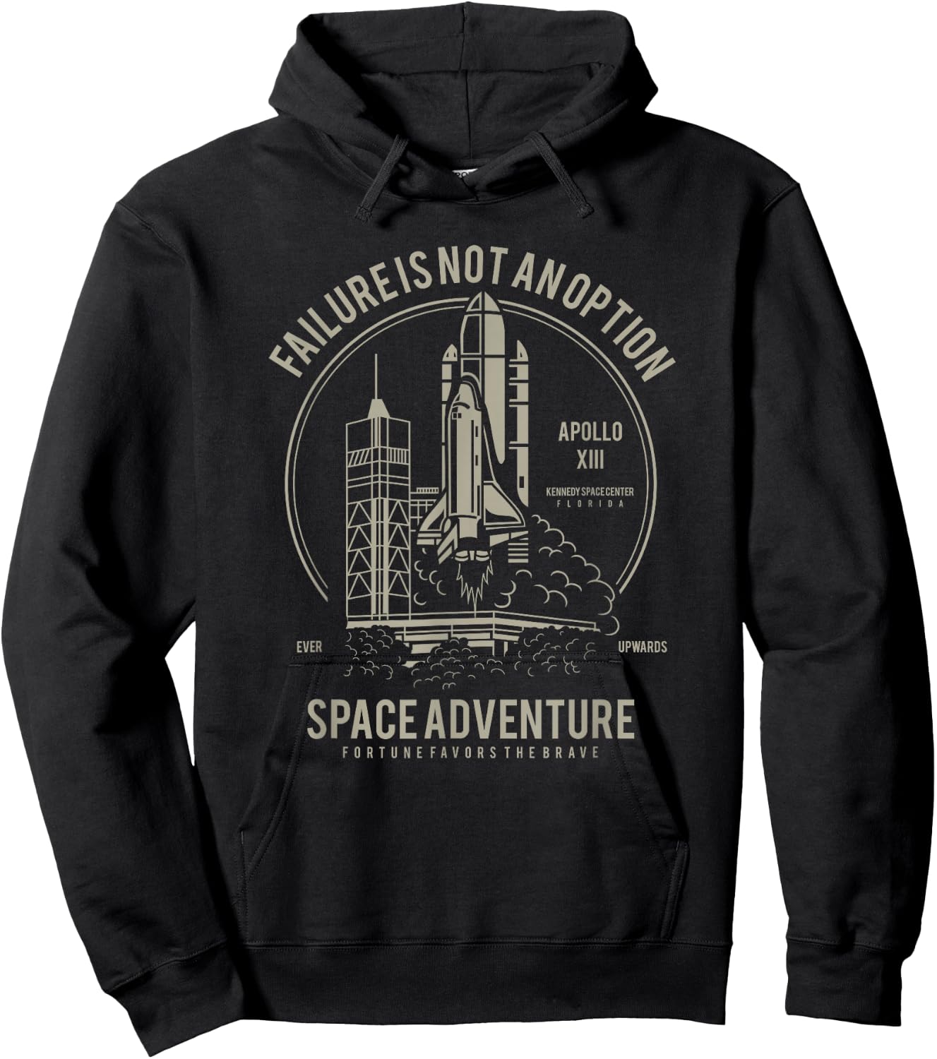Space Adventure - Failure Is Not An Option Rocket Hoodie - Hoodie | Black