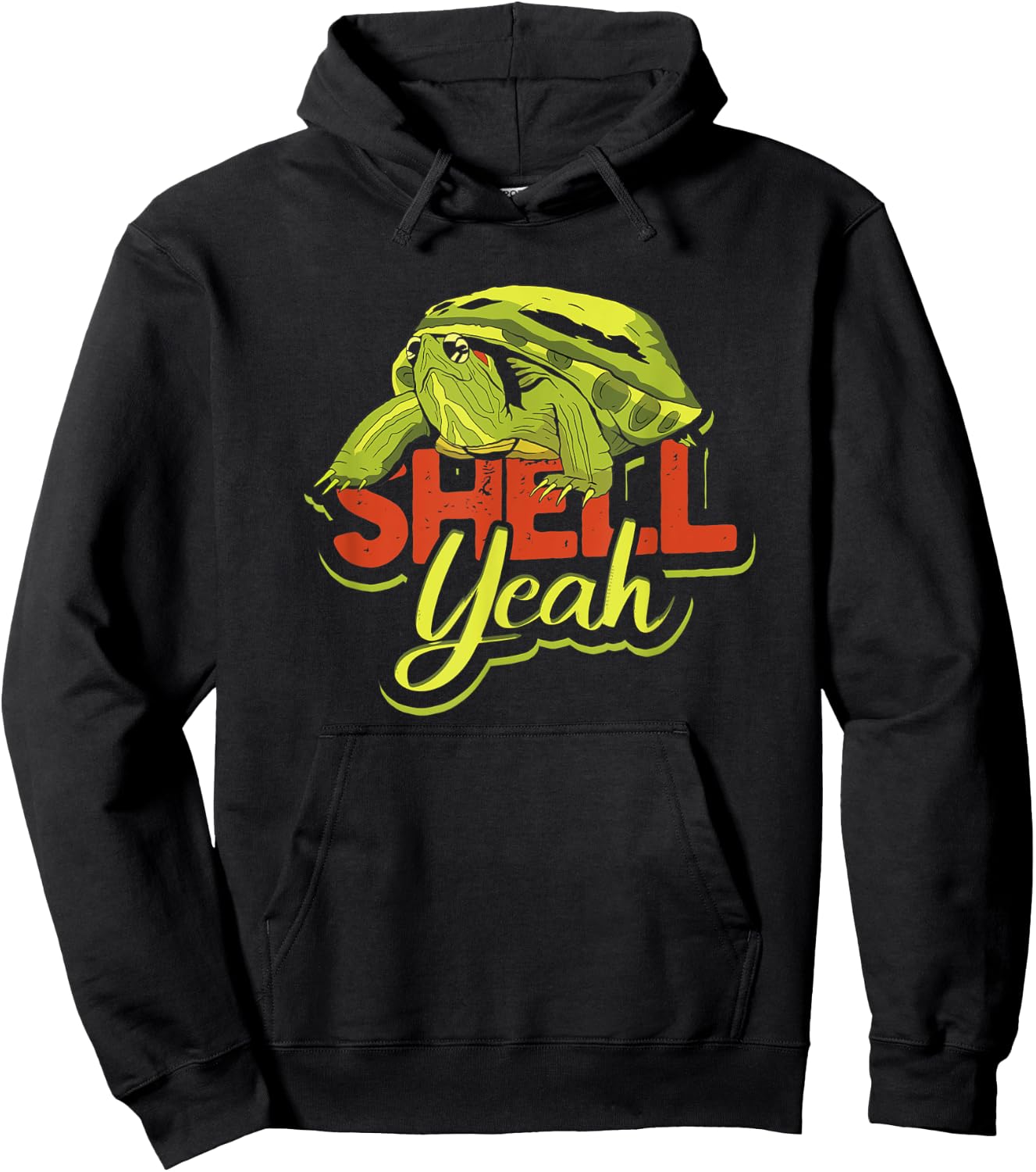 Shell Yeah - Cute Tortoise and Sea Turtle Lover Hoodie - Hoodie | Black